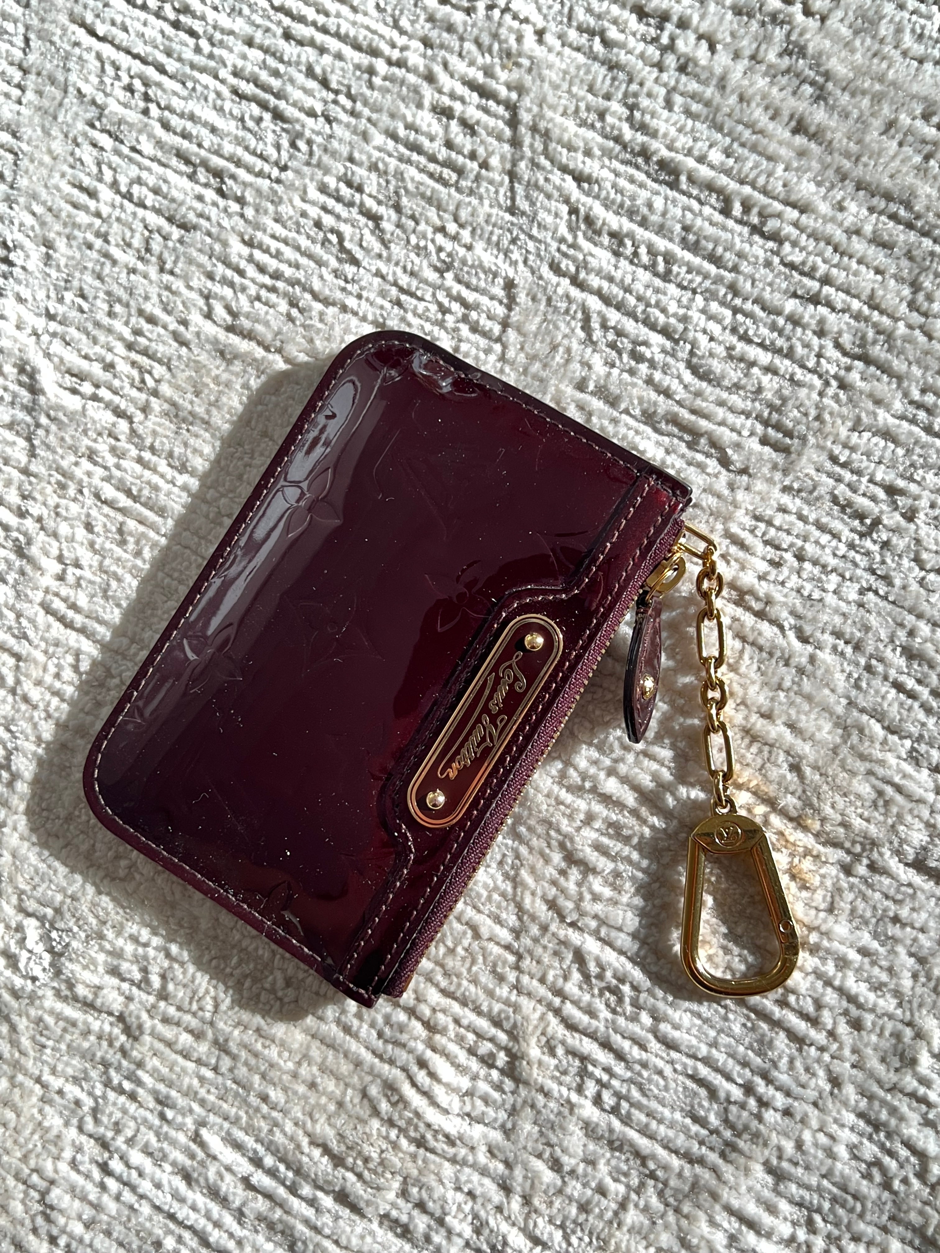 Vernis Empriente Leather Key Card Case Wallet w/GHW