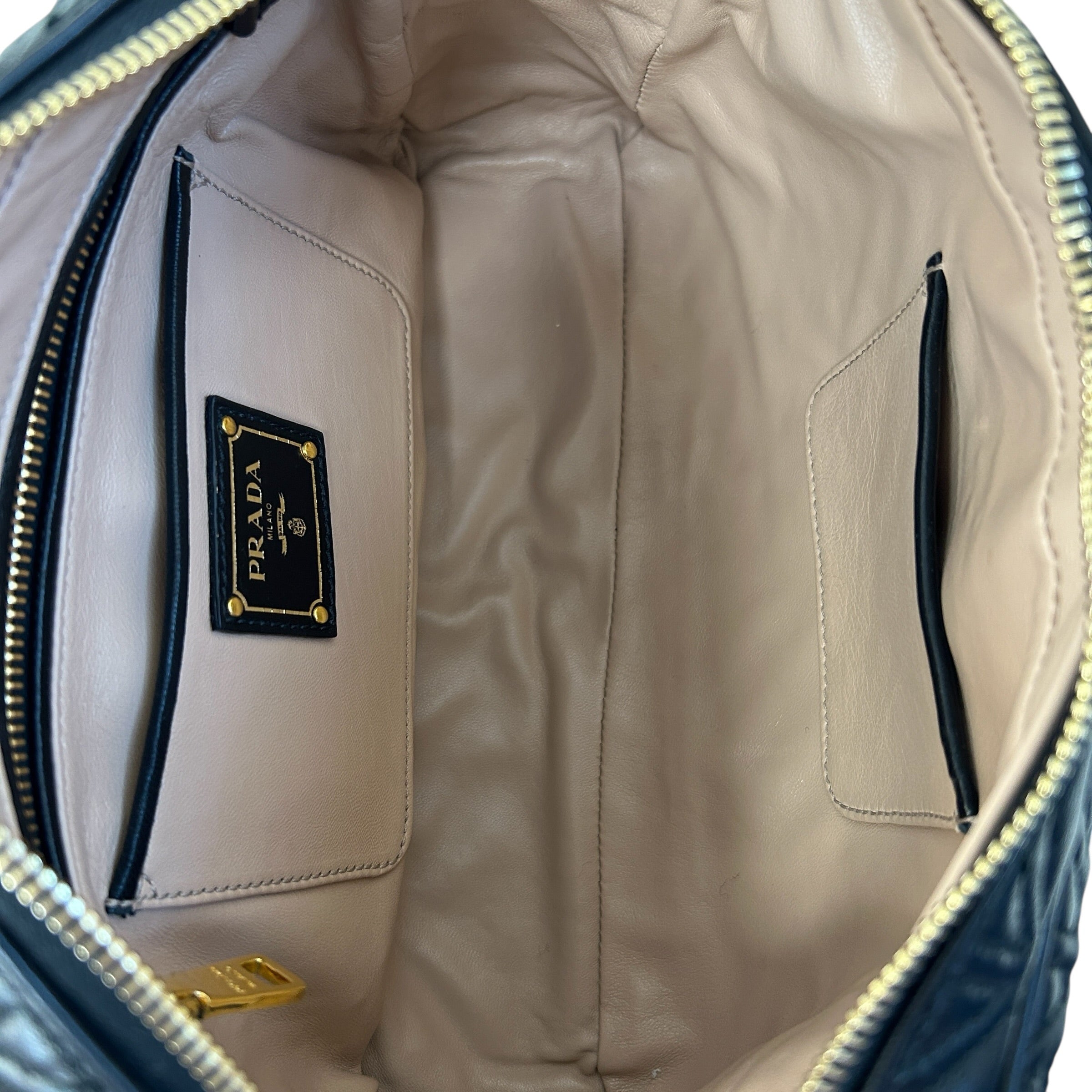 Black Quilted Camera Bag