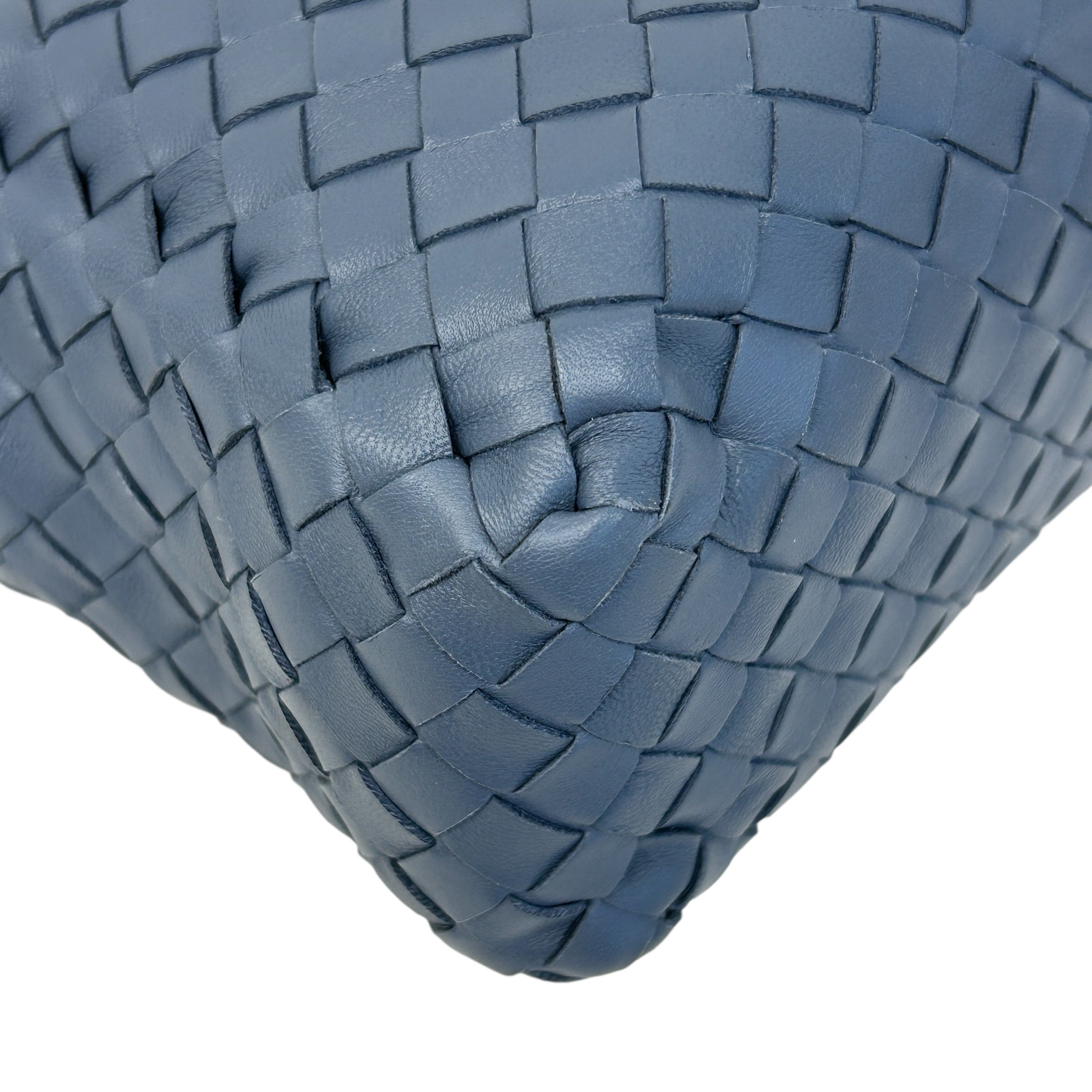 light blue intrecciato Woven Nappa Leather Nodini Crossbody