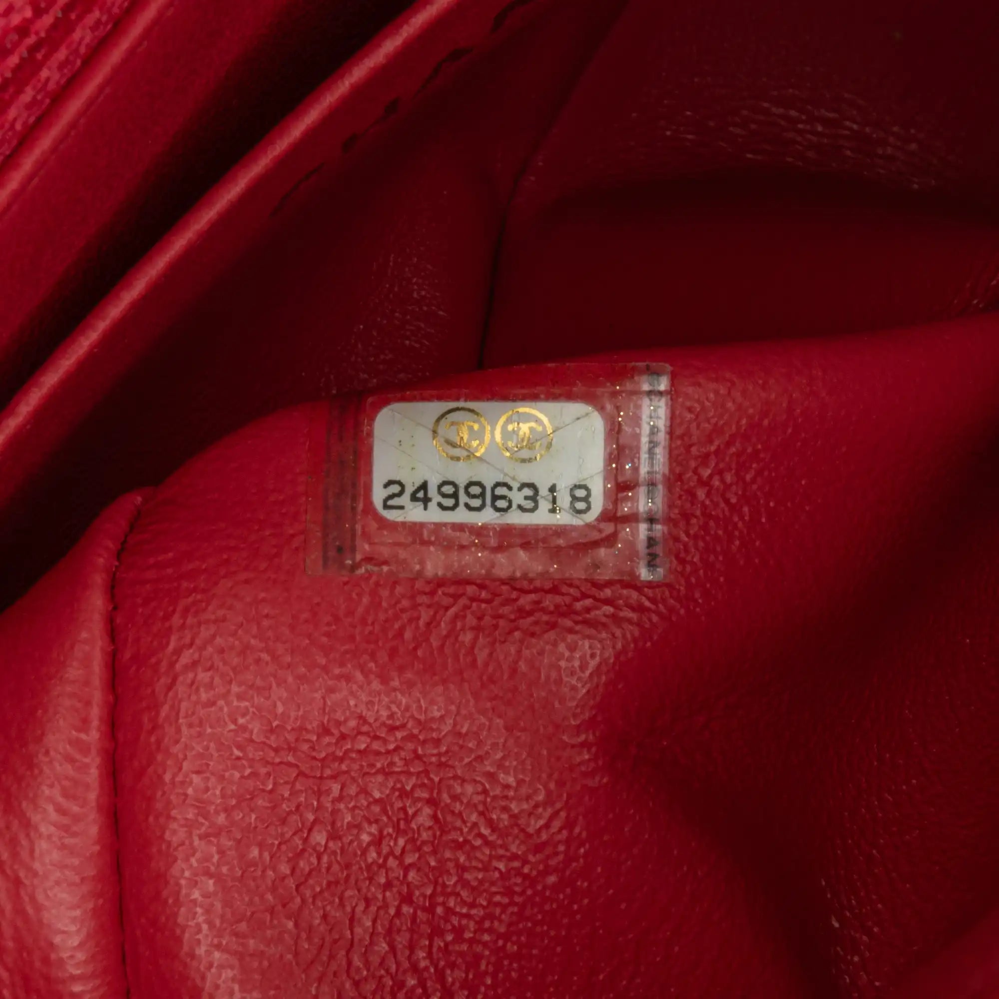 Red Mini Rectangular Classic Lambskin Single Flap GHW