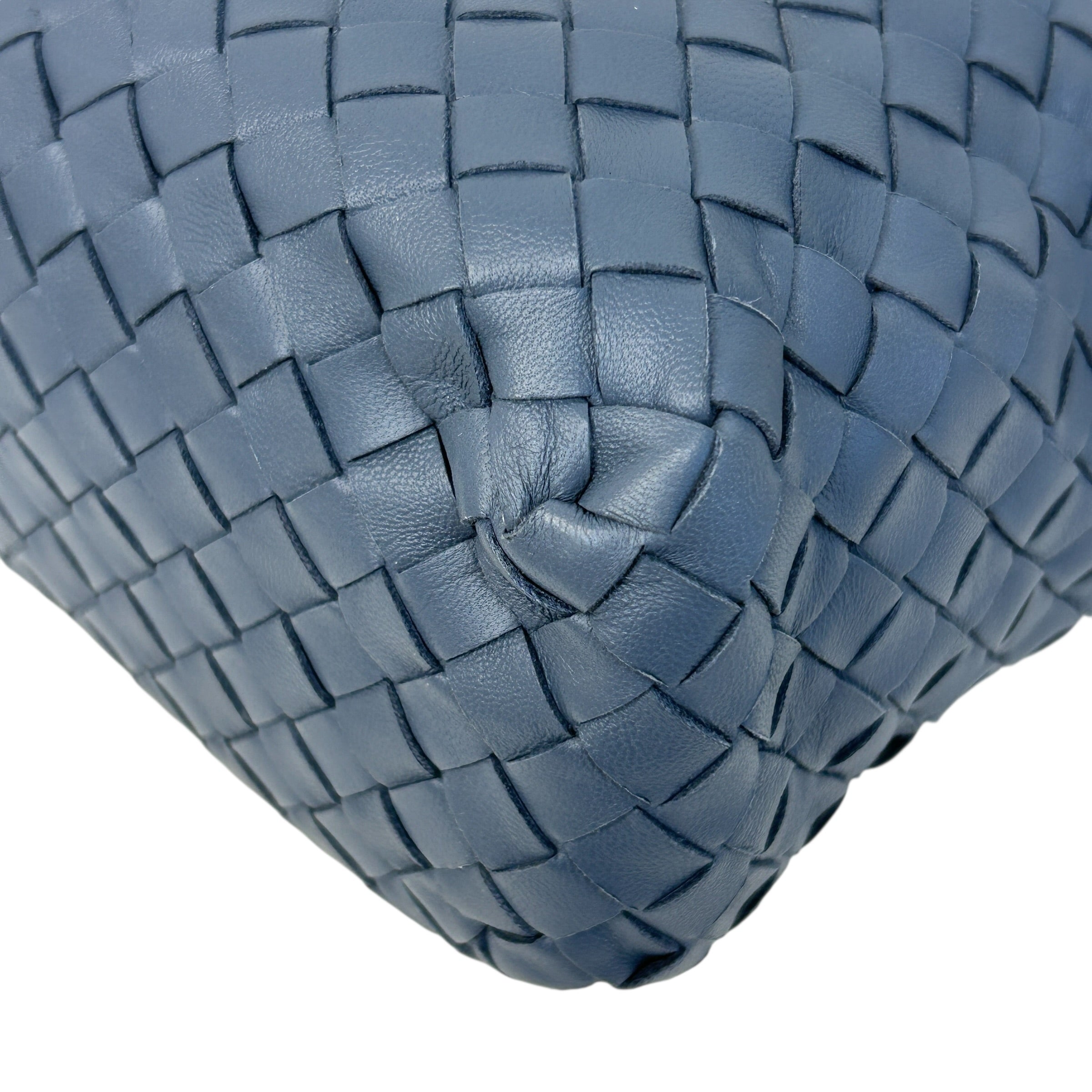 light blue intrecciato Woven Nappa Leather Nodini Crossbody