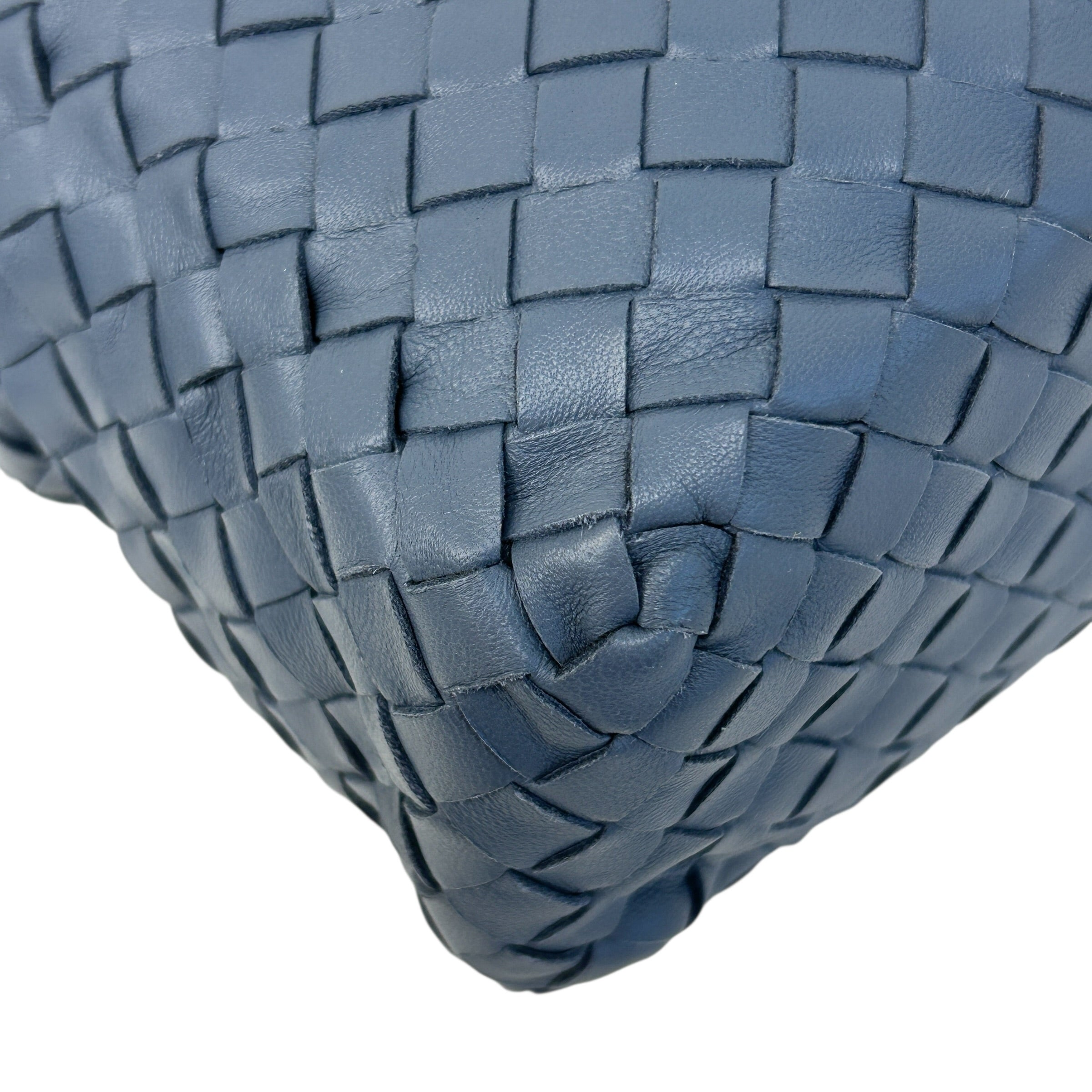 light blue intrecciato Woven Nappa Leather Nodini Crossbody