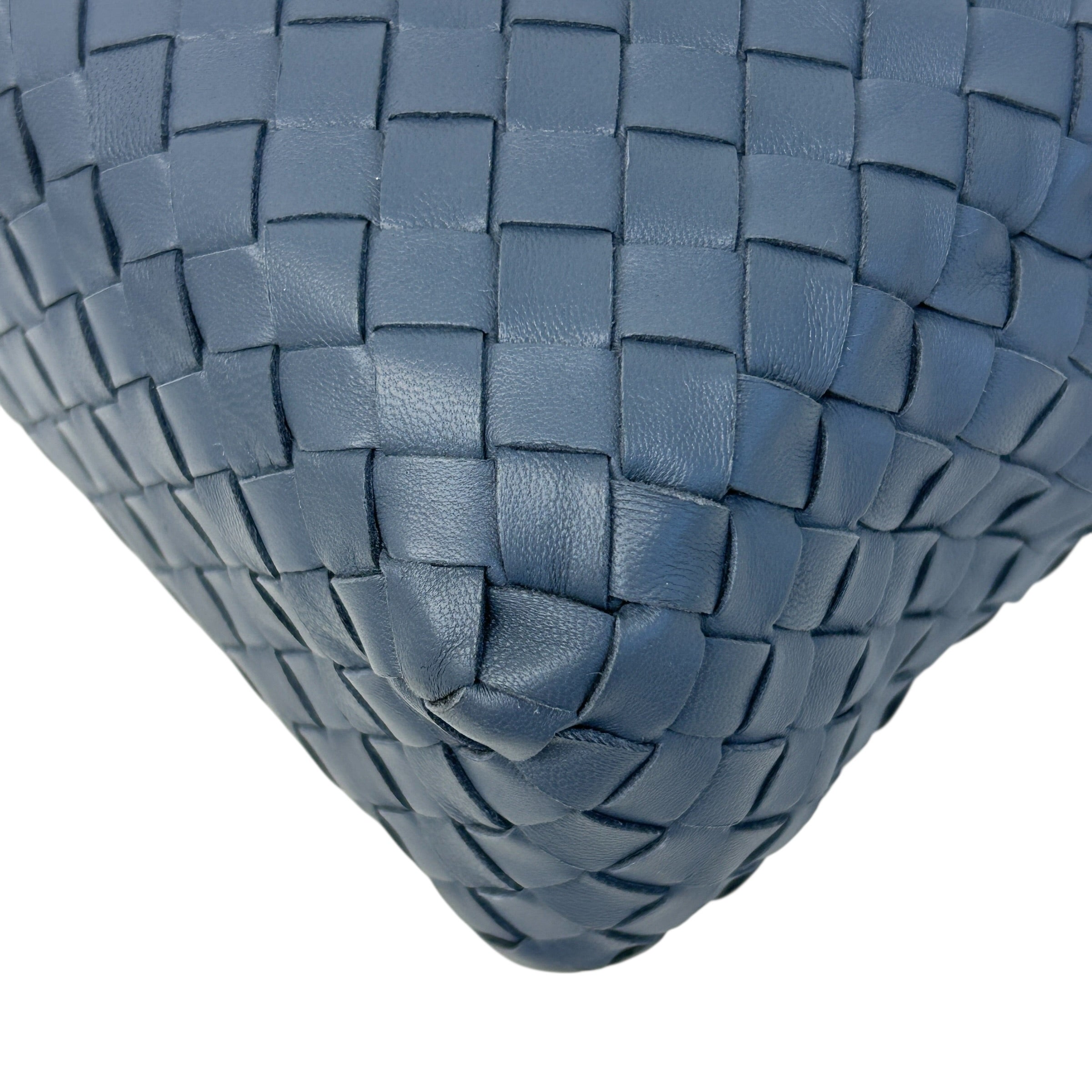 light blue intrecciato Woven Nappa Leather Nodini Crossbody