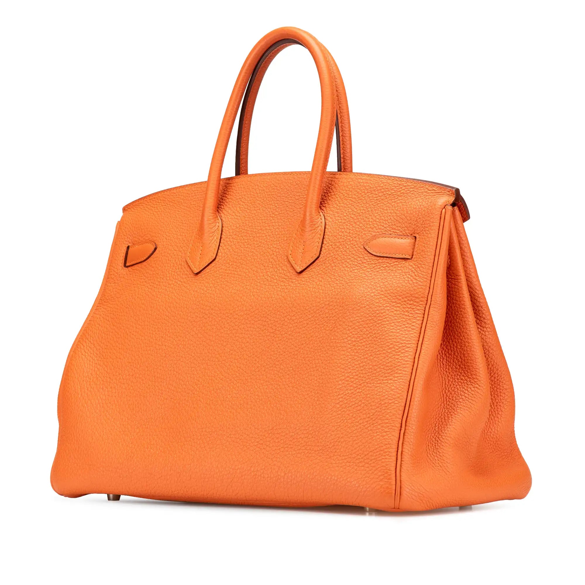 Orange Clemence Retourne Birkin 35 PHW