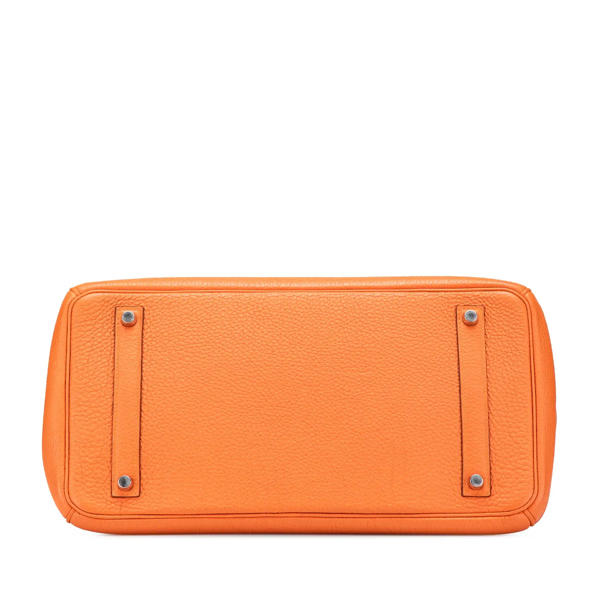 Orange Clemence Retourne Birkin 35 PHW