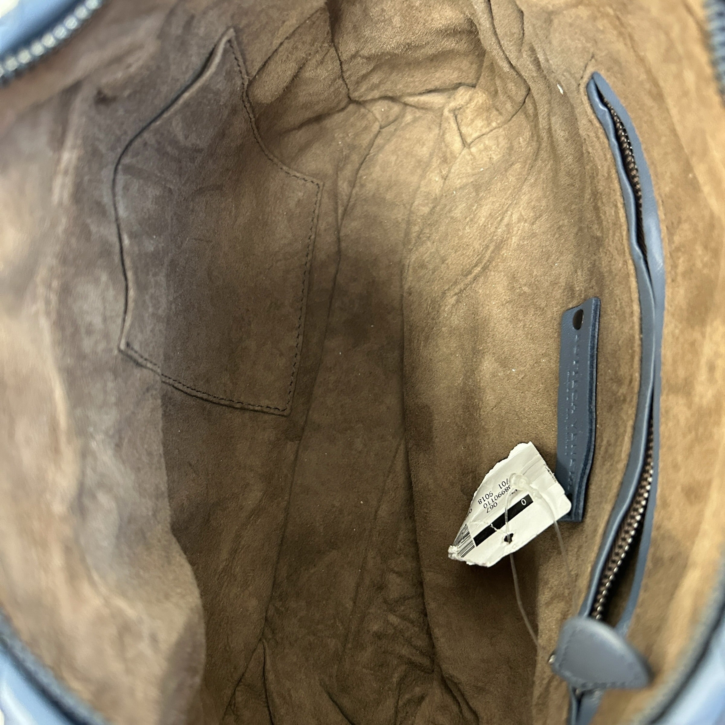 light blue intrecciato Woven Nappa Leather Nodini Crossbody