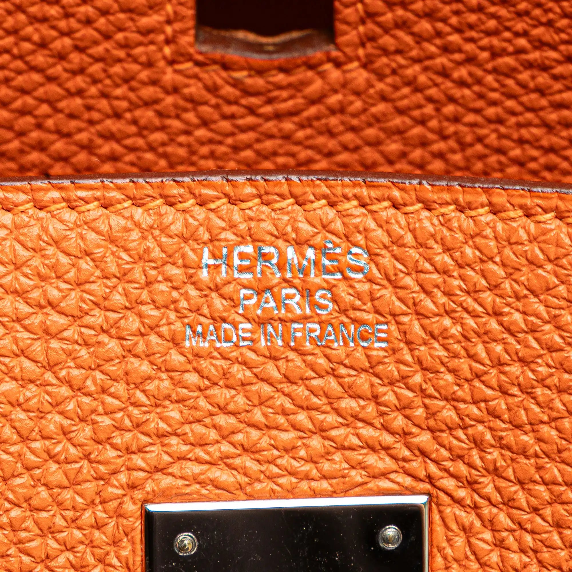 Orange Clemence Retourne Birkin 35 PHW