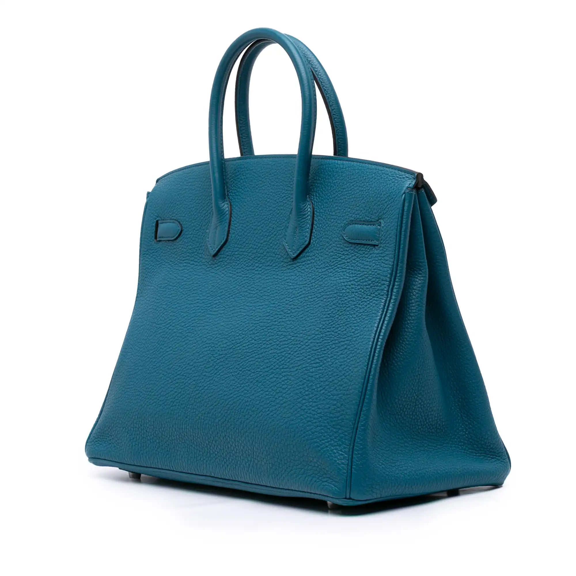 Vert Bosphore Retourne Togo Birkin 35 PHW