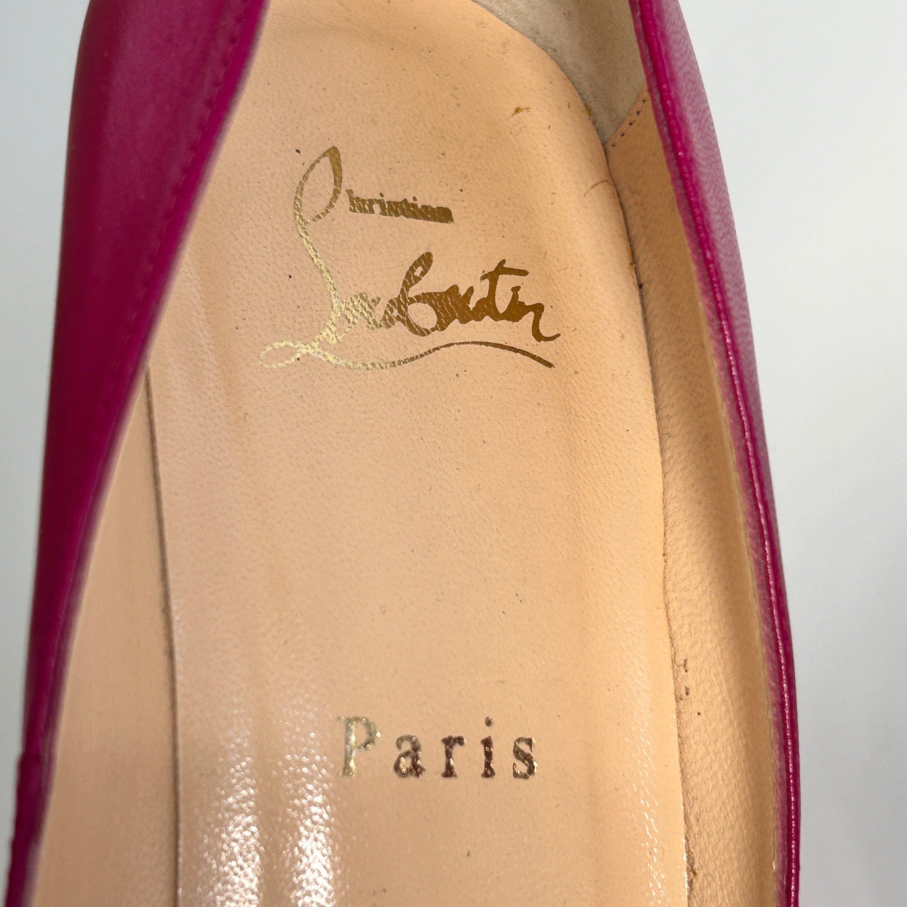 Fascia Pink Leather Bianca Pumps
