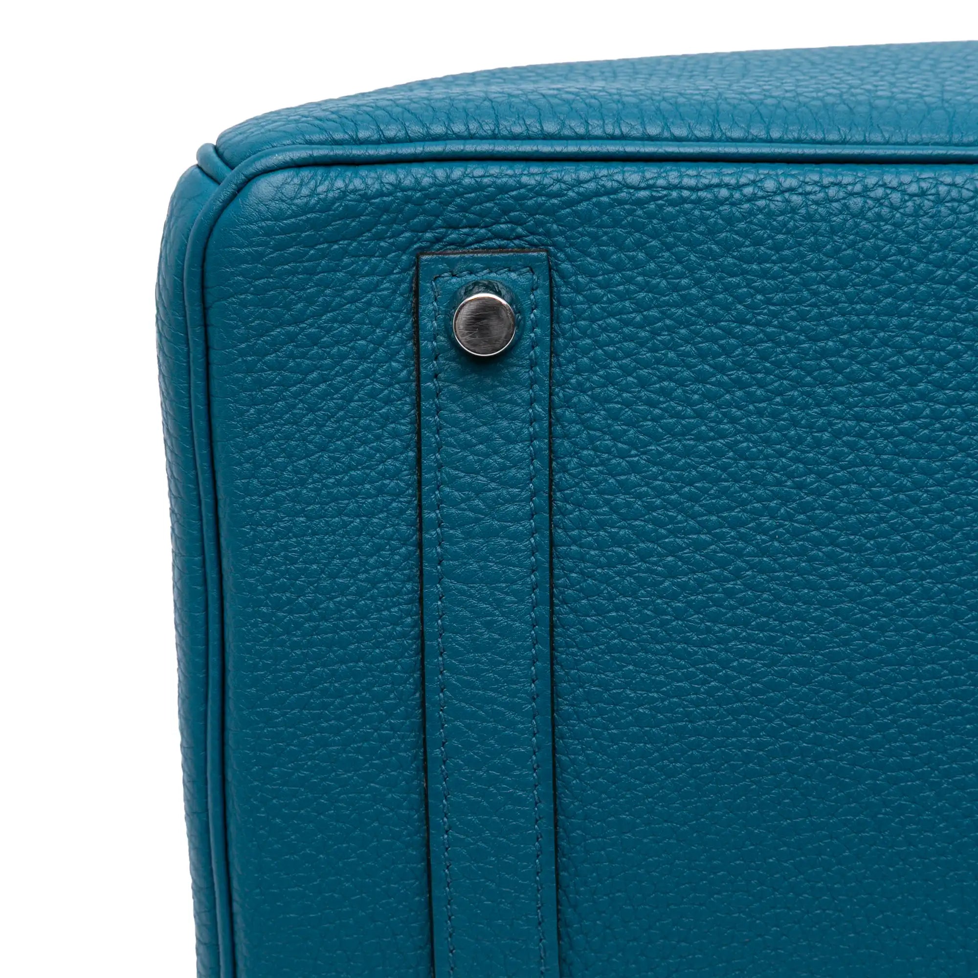 Vert Bosphore Retourne Togo Birkin 35 PHW
