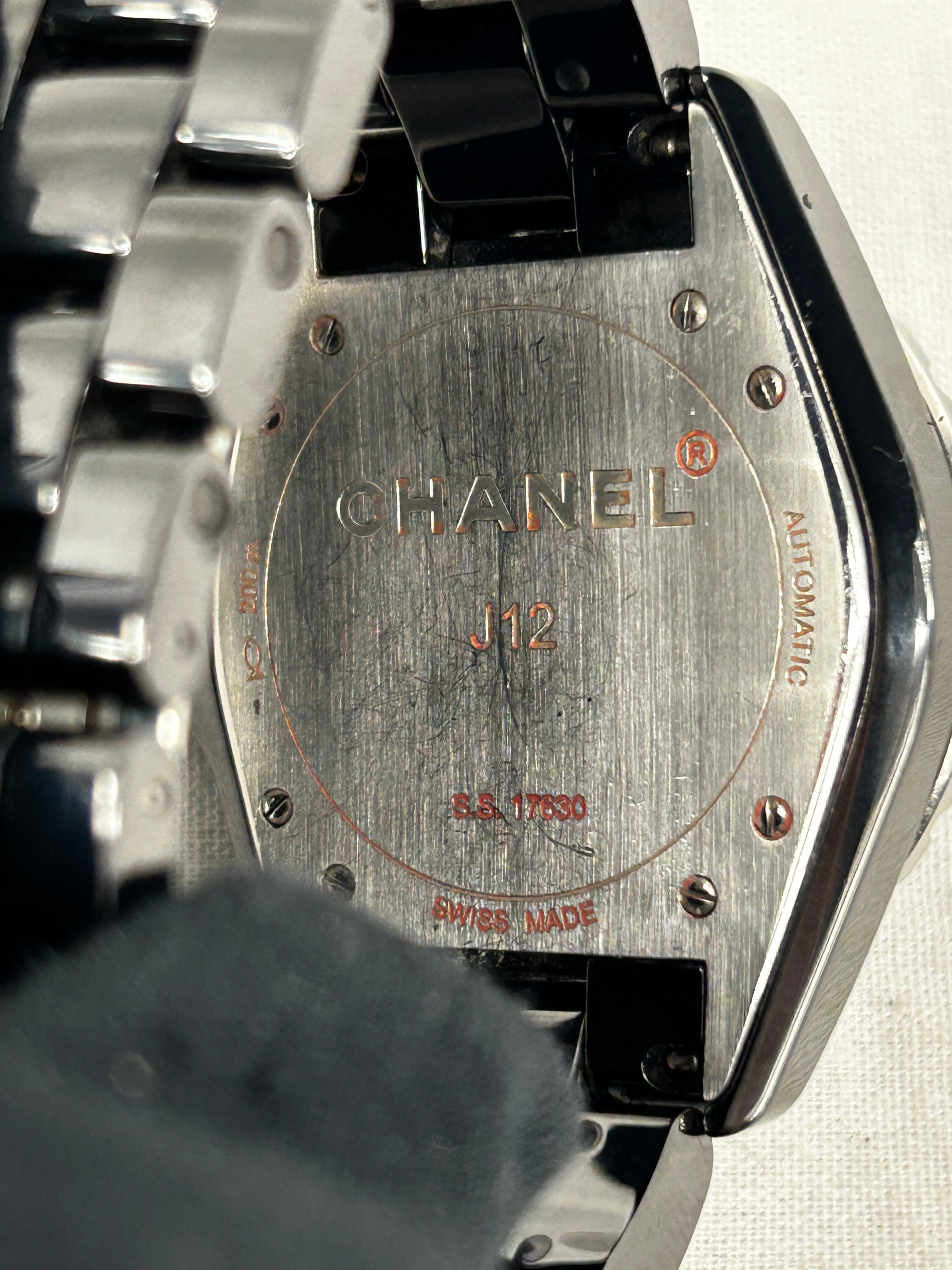J12 Black Ceramic 38mm w/Accent Diamond Watch