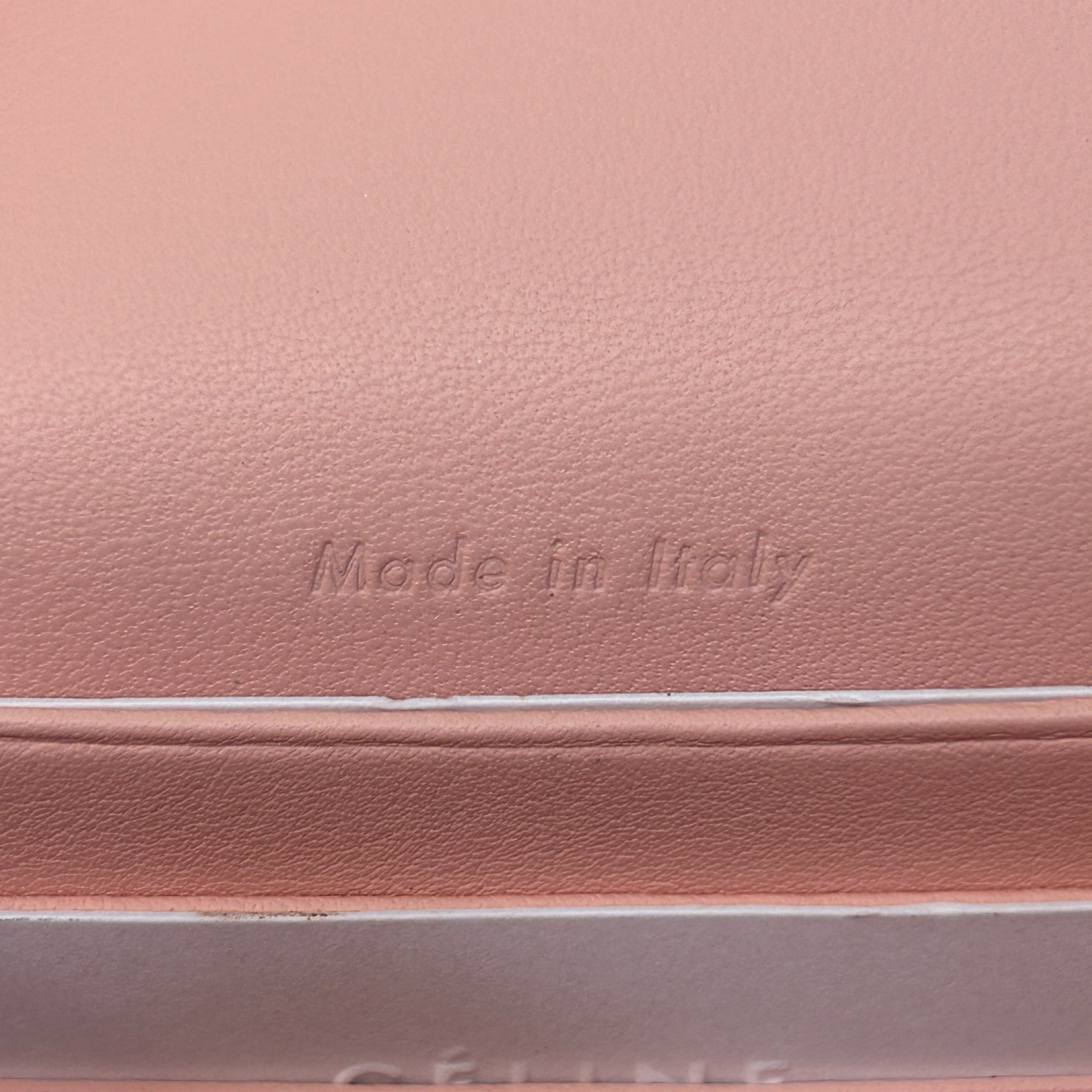 Pink/Grey Diagonal Card Holder Wallet - Haute Classics