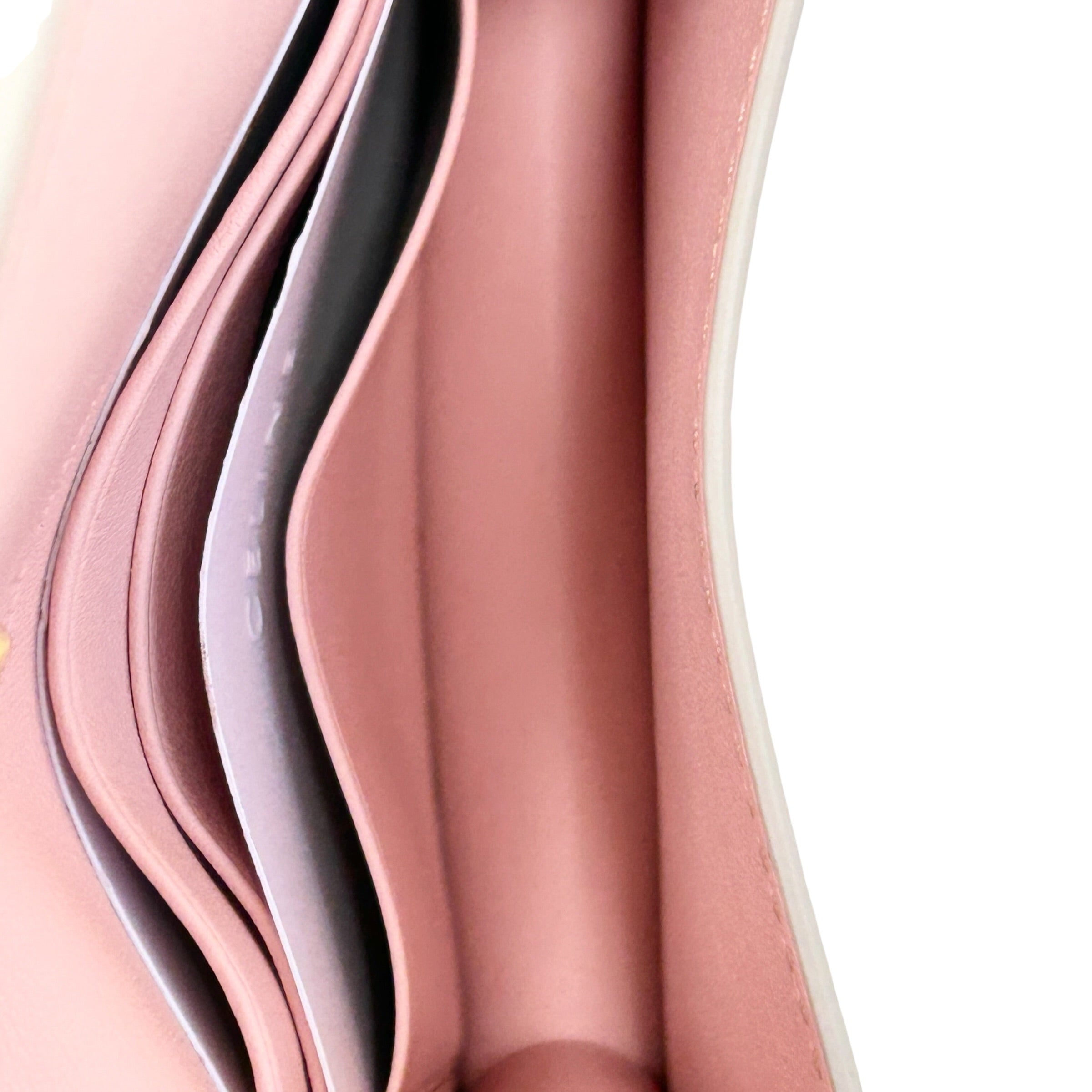 Pink/Grey Diagonal Card Holder Wallet - Haute Classics