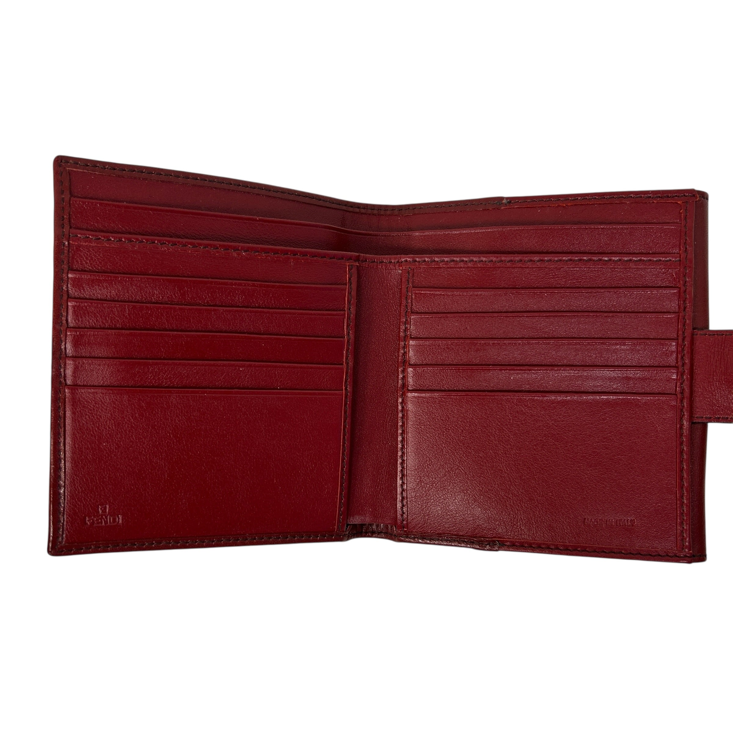Red Woven Leather Wallet - Haute Classics