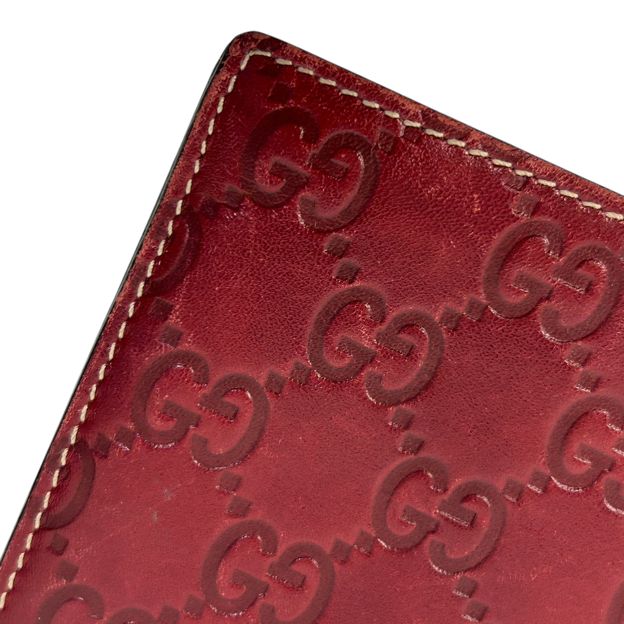 Red Guccissima Bifold Wallet - Haute Classics