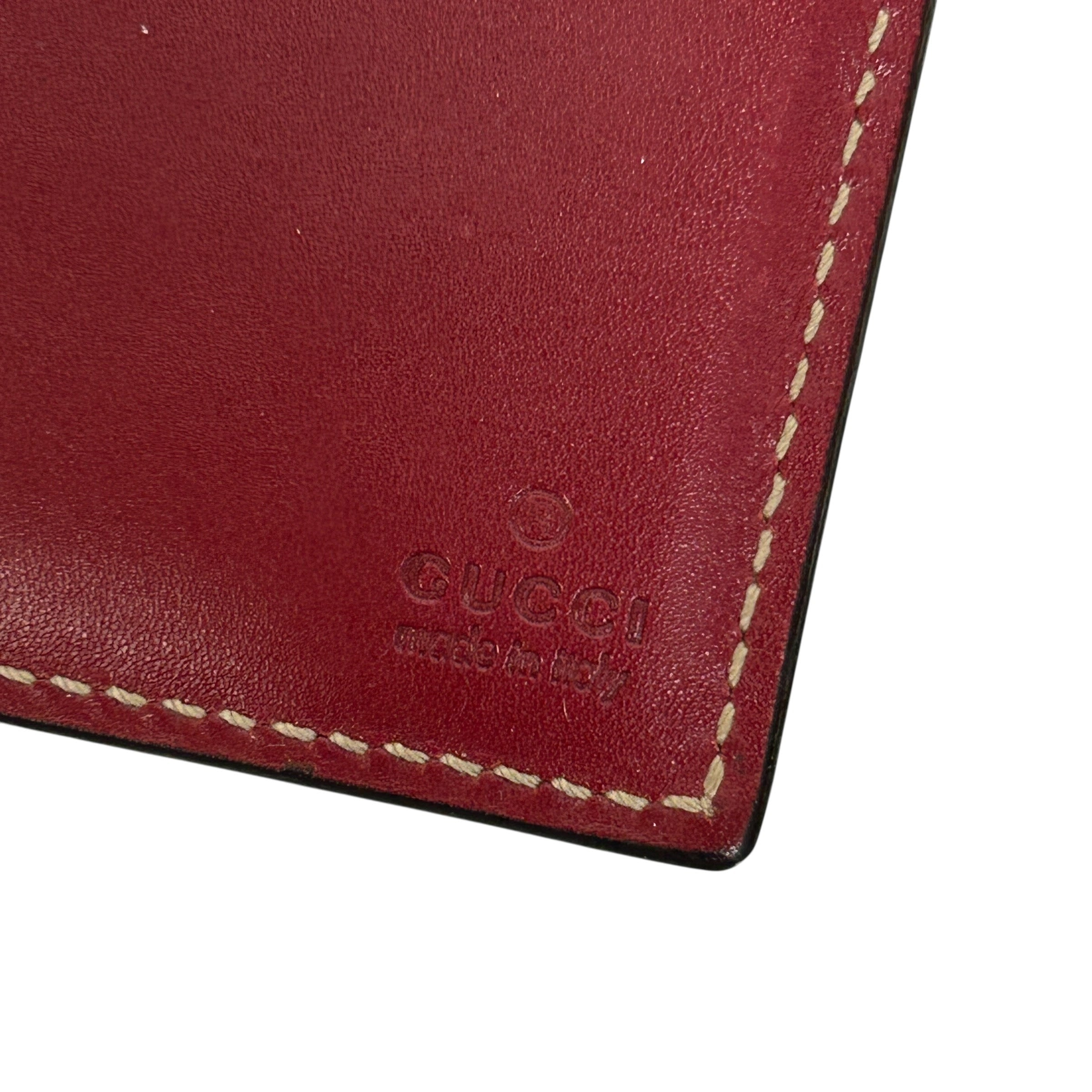 Red Guccissima Bifold Wallet - Haute Classics