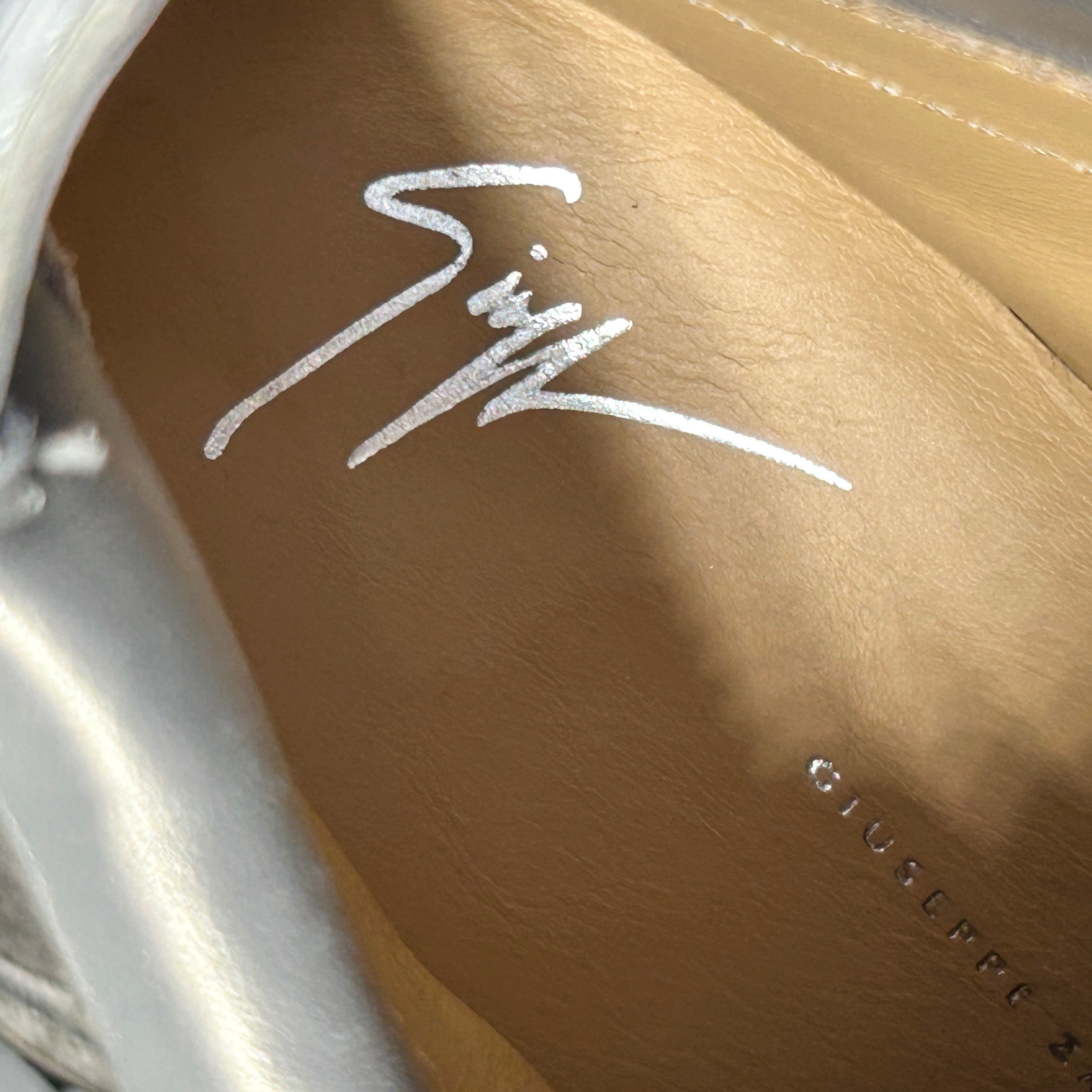 Silver Metallic Metropolis Double-Zip High-Top Sneakers