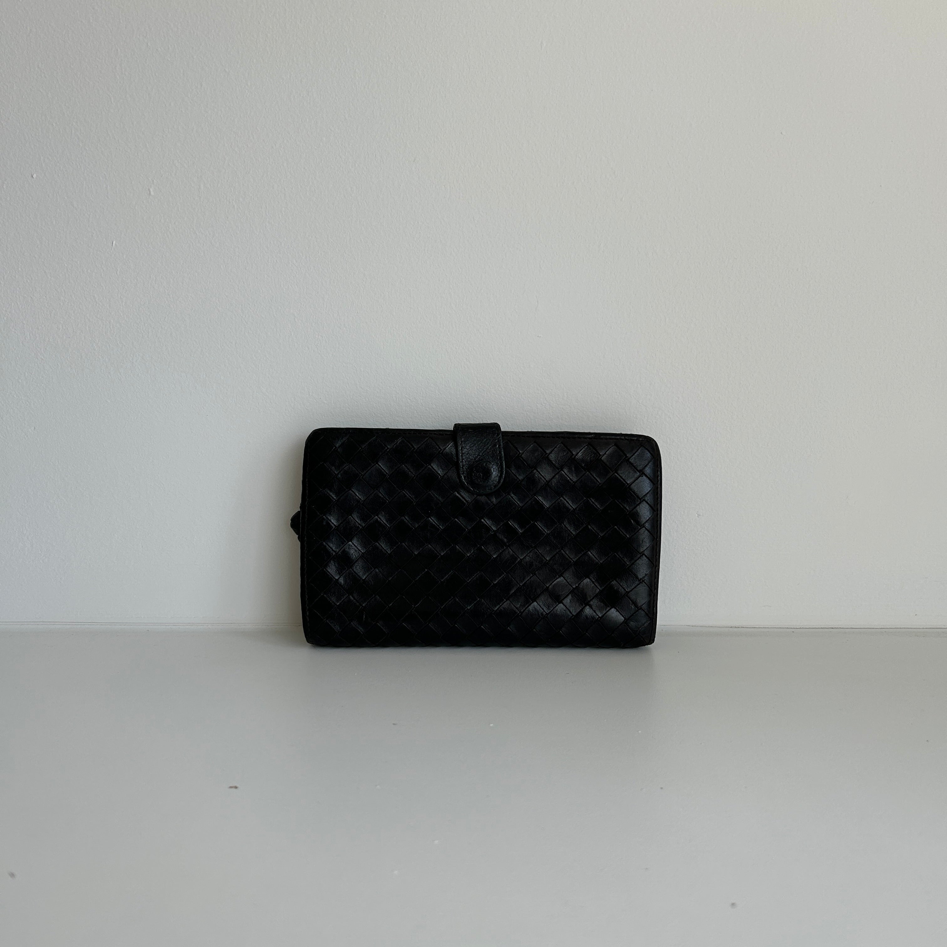 Vintage Intrecciato Weave French Purse