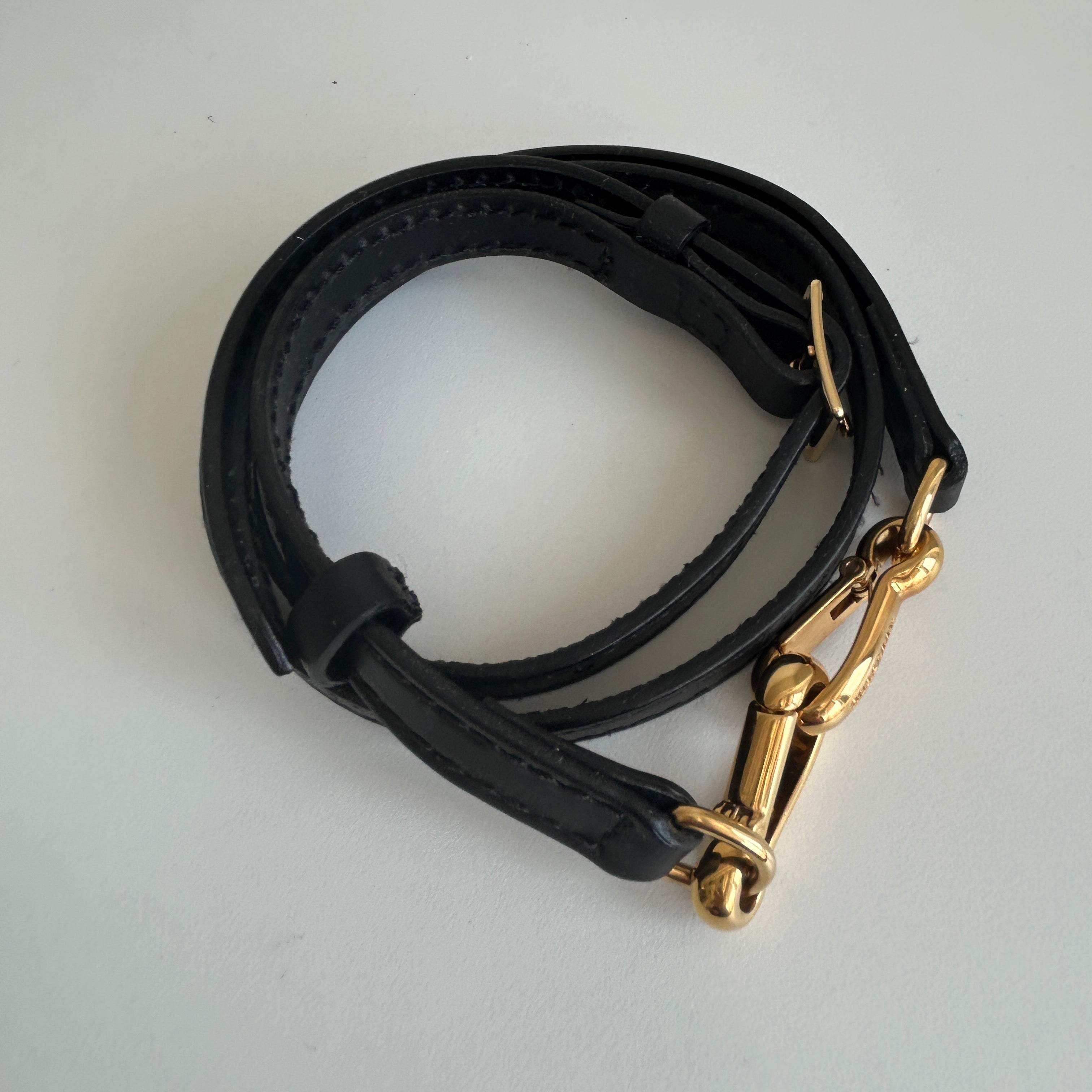 Black Leather Top Handle Bag