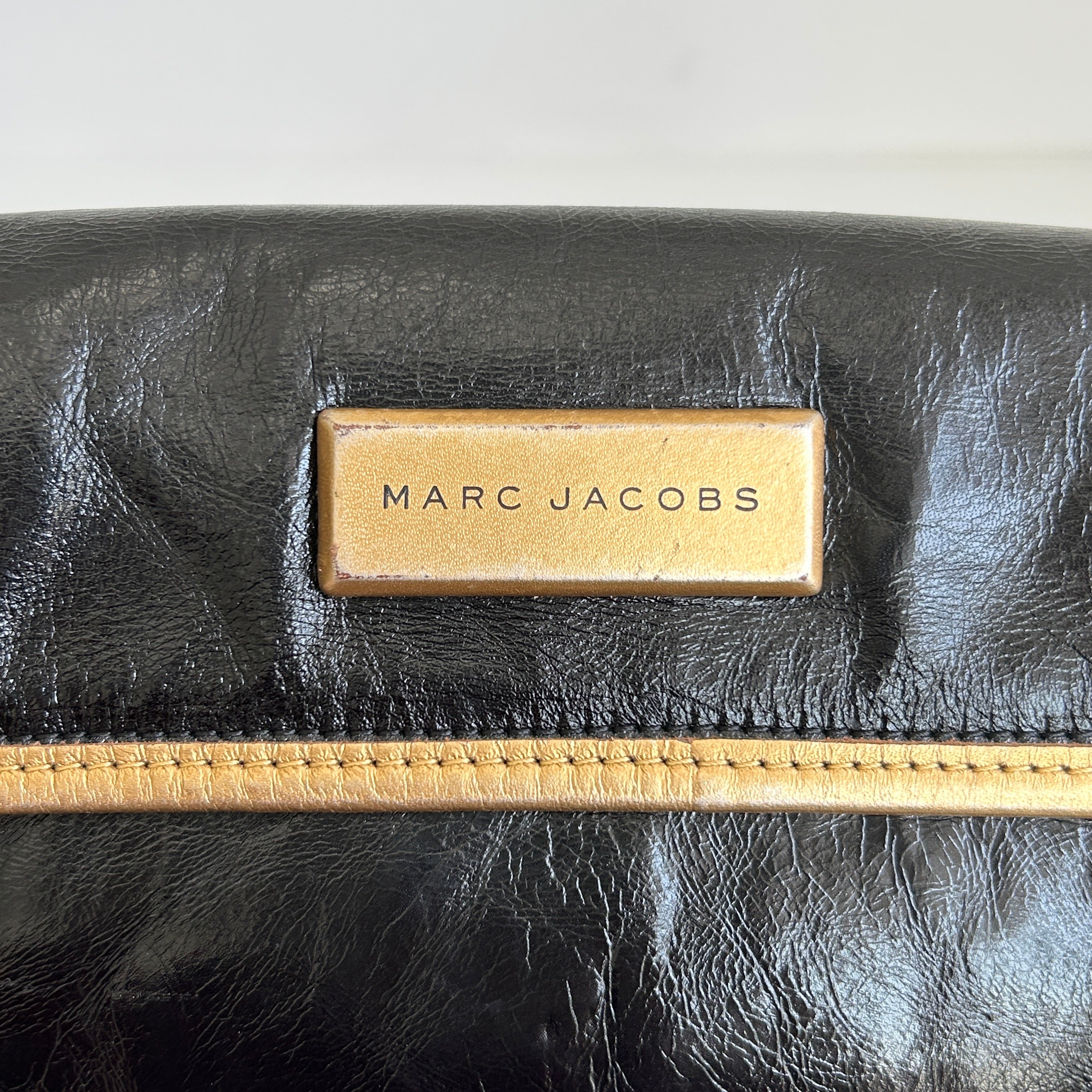 Black Leather Clutch Bag