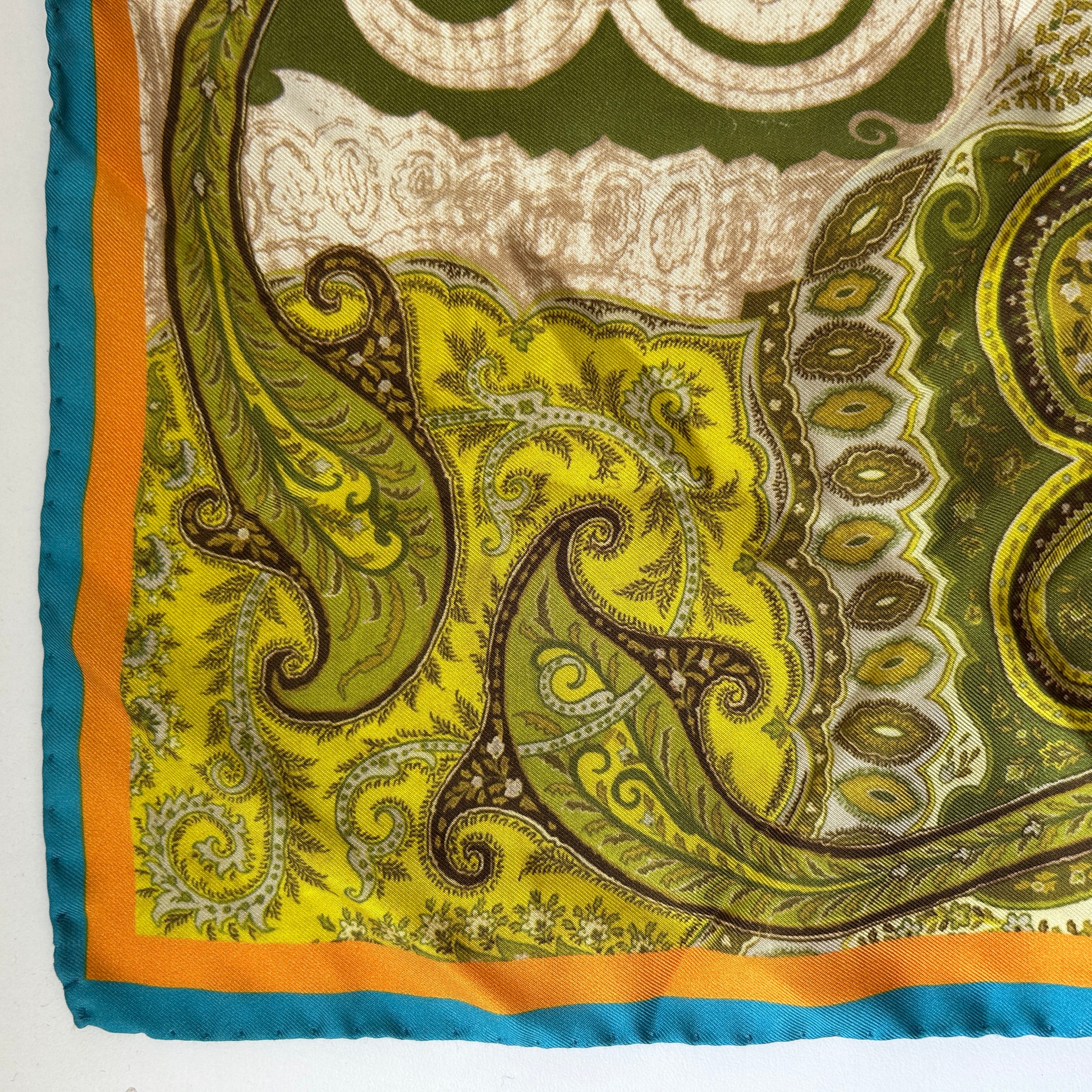 Multicolored Pattern Silk Scarf
