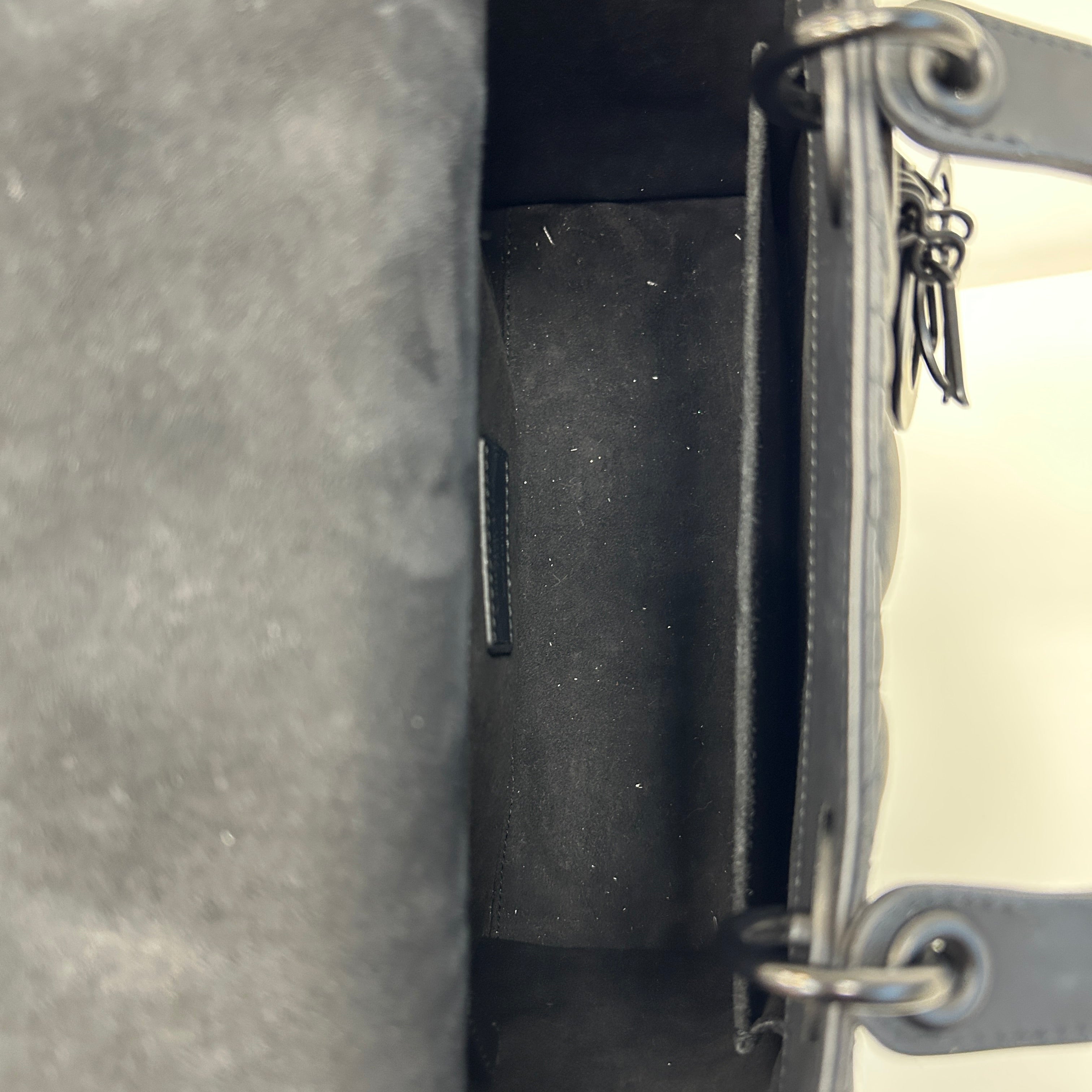 Black Ultramatte Cannage Calfskin Lady Dior Bag - Haute Classics