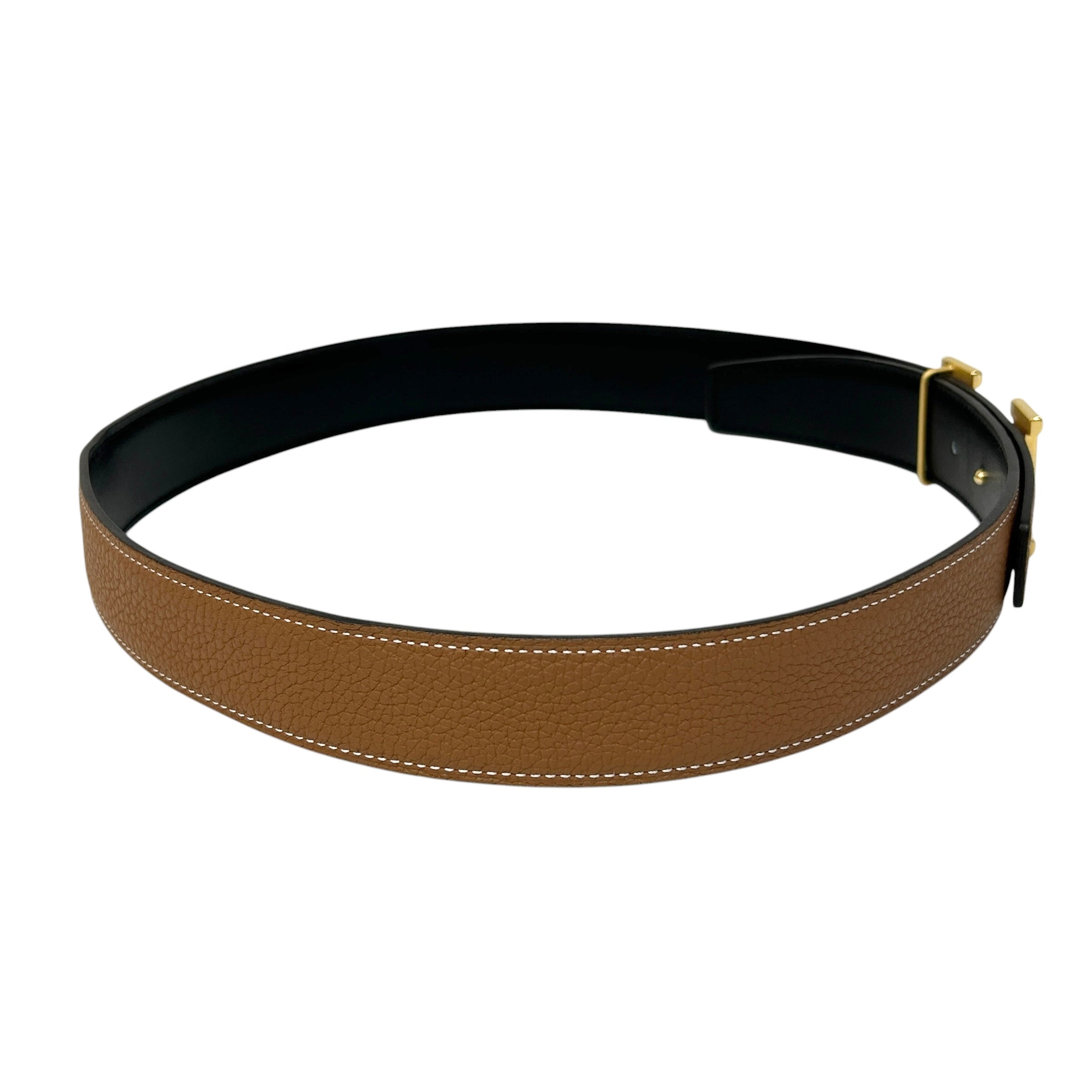 Reversable Gold/Black H Buckle Belt w/GHW
