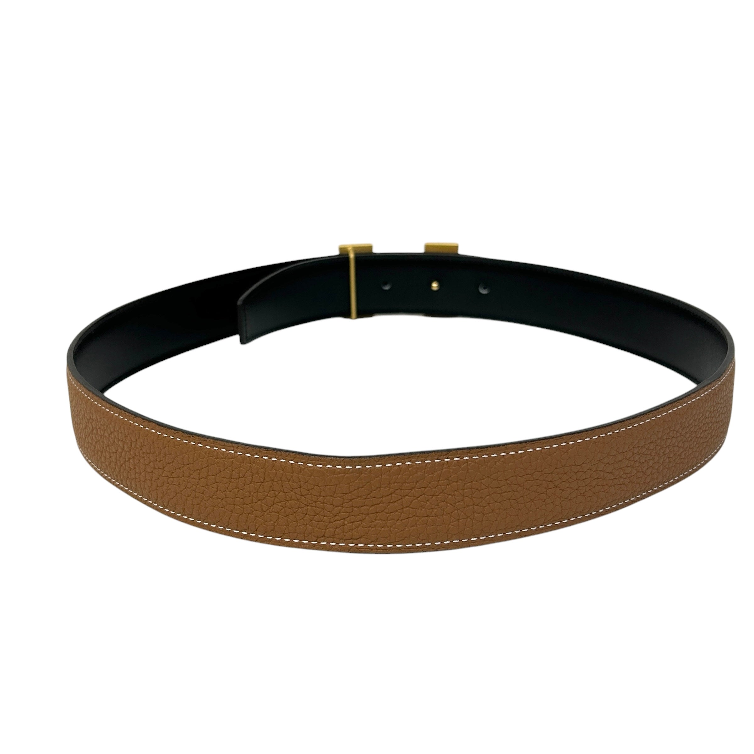 Reversable Gold/Black H Buckle Belt w/GHW