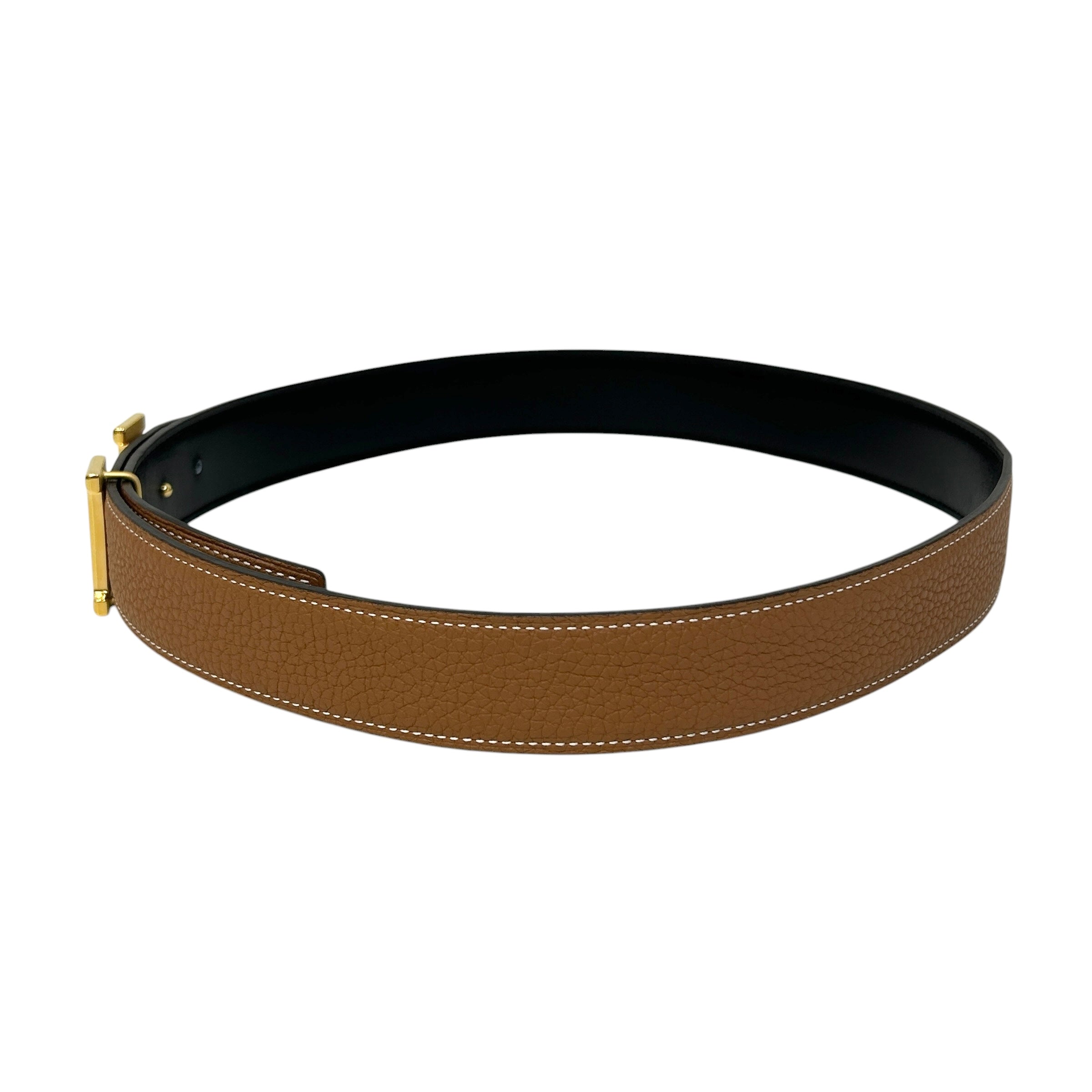Reversable Gold/Black H Buckle Belt w/GHW