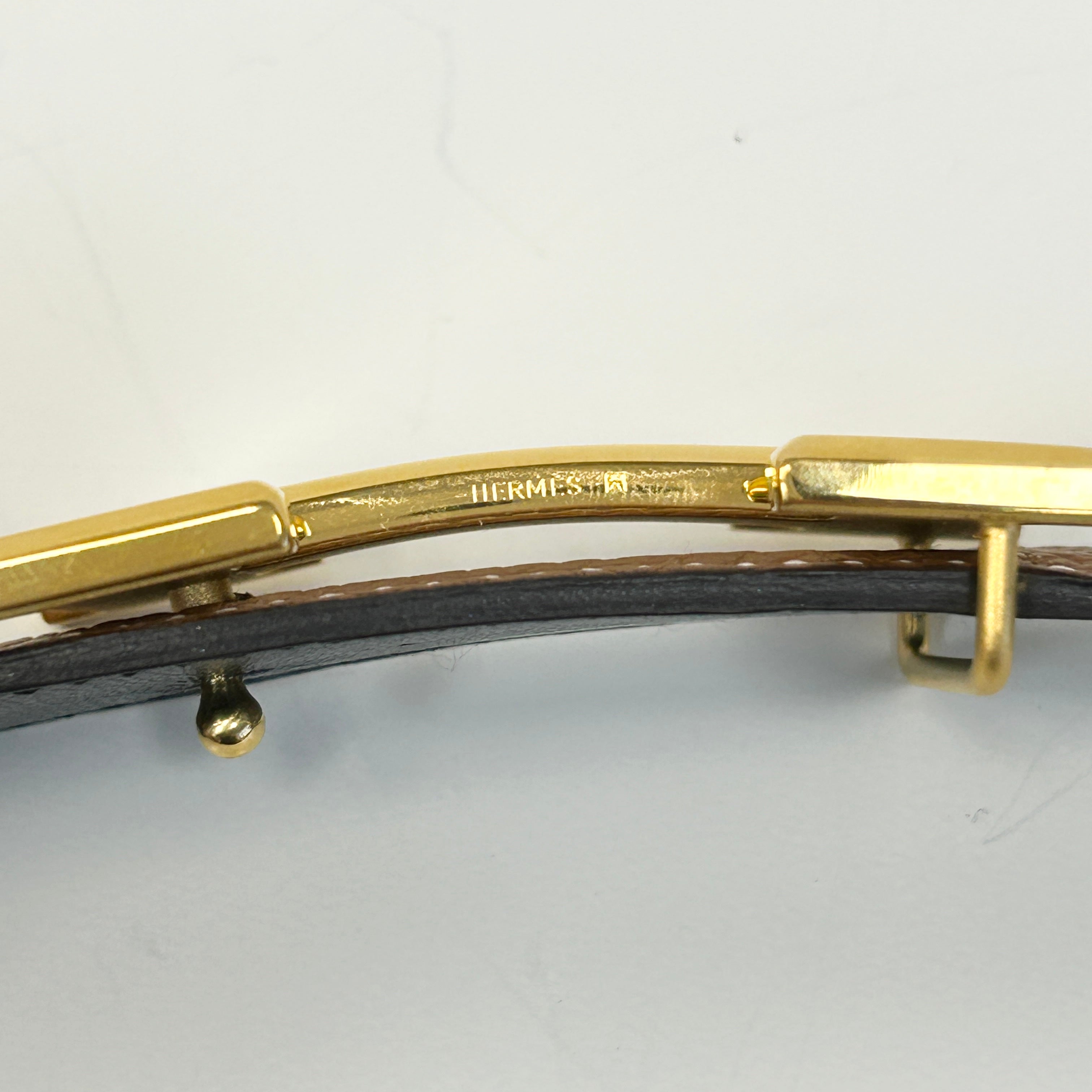 Reversable Gold/Black H Buckle Belt w/GHW