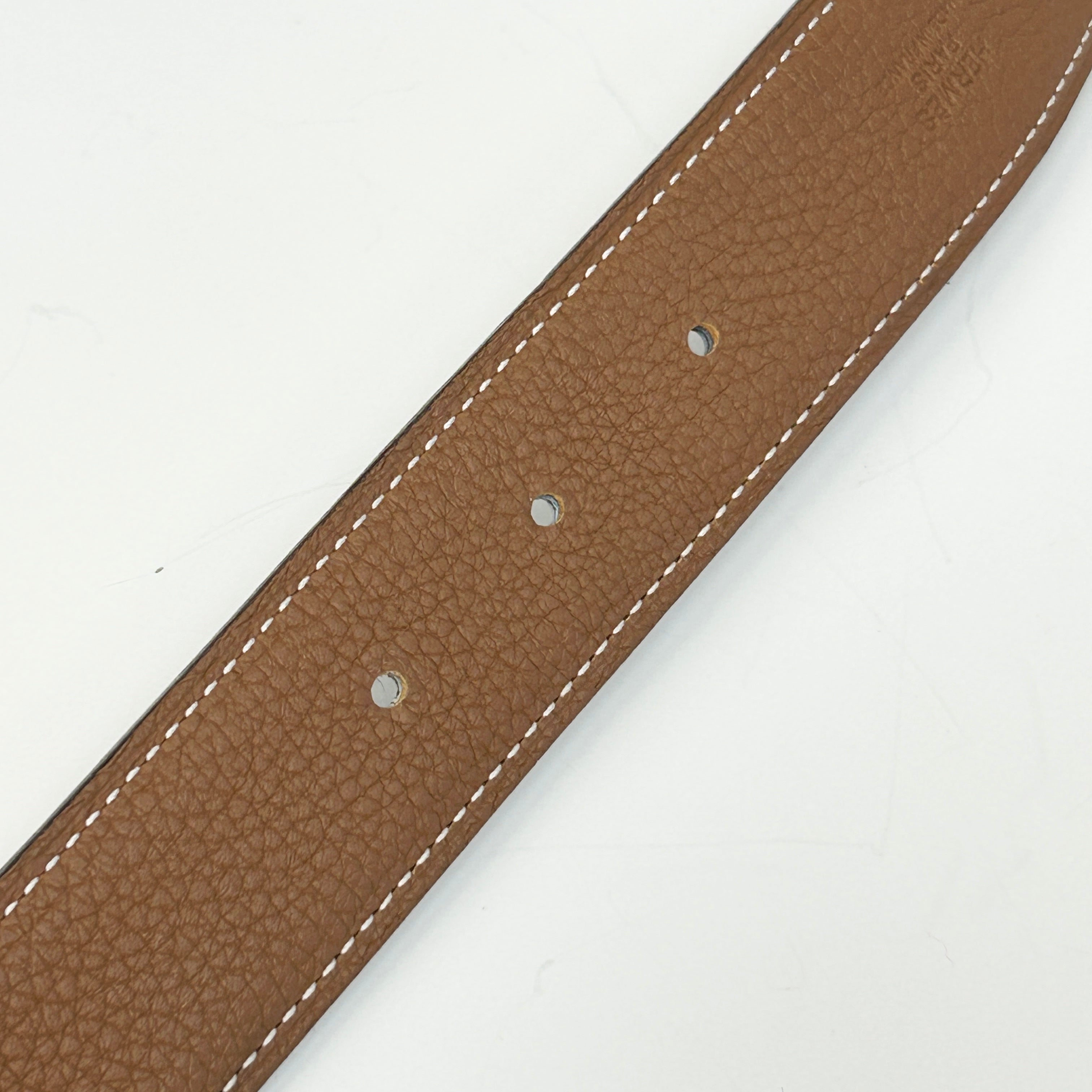 Reversable Gold/Black H Buckle Belt w/GHW