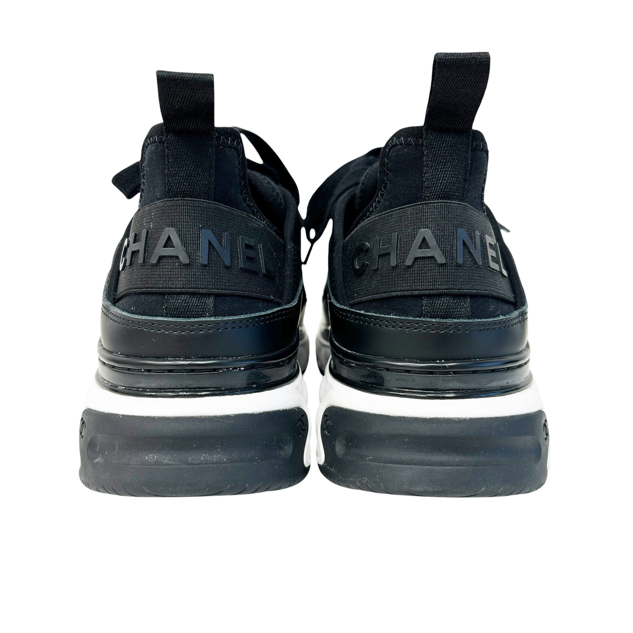 Black Fabric/Suede CC Sneakers - Haute Classics