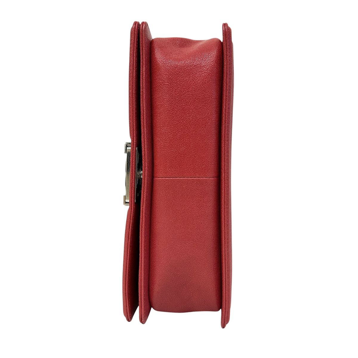 Red Quilted Caviar Leather Medium Boy Bag w/PHW - Haute Classics