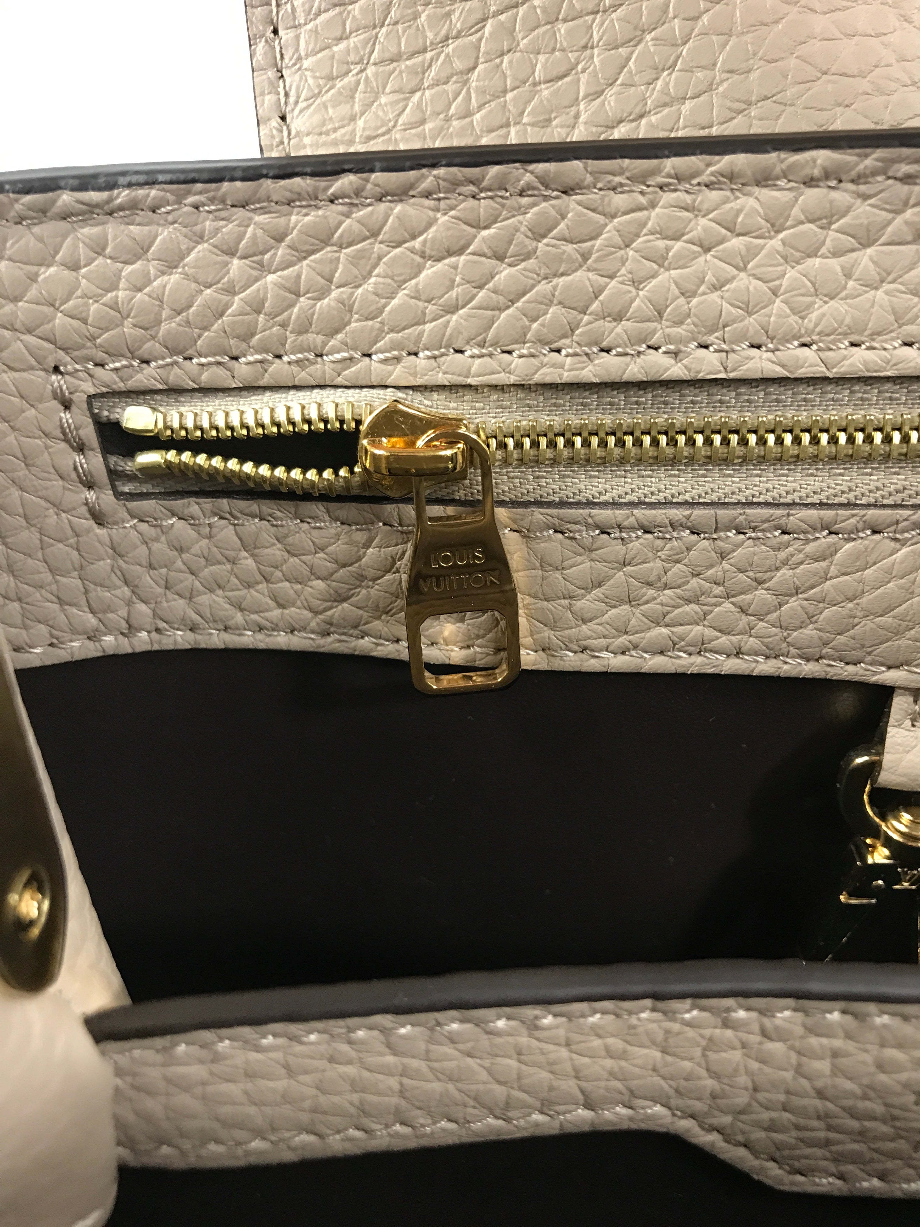 Nude Taurillon Leather Capucines BB Bag w/Python Handle and GHW