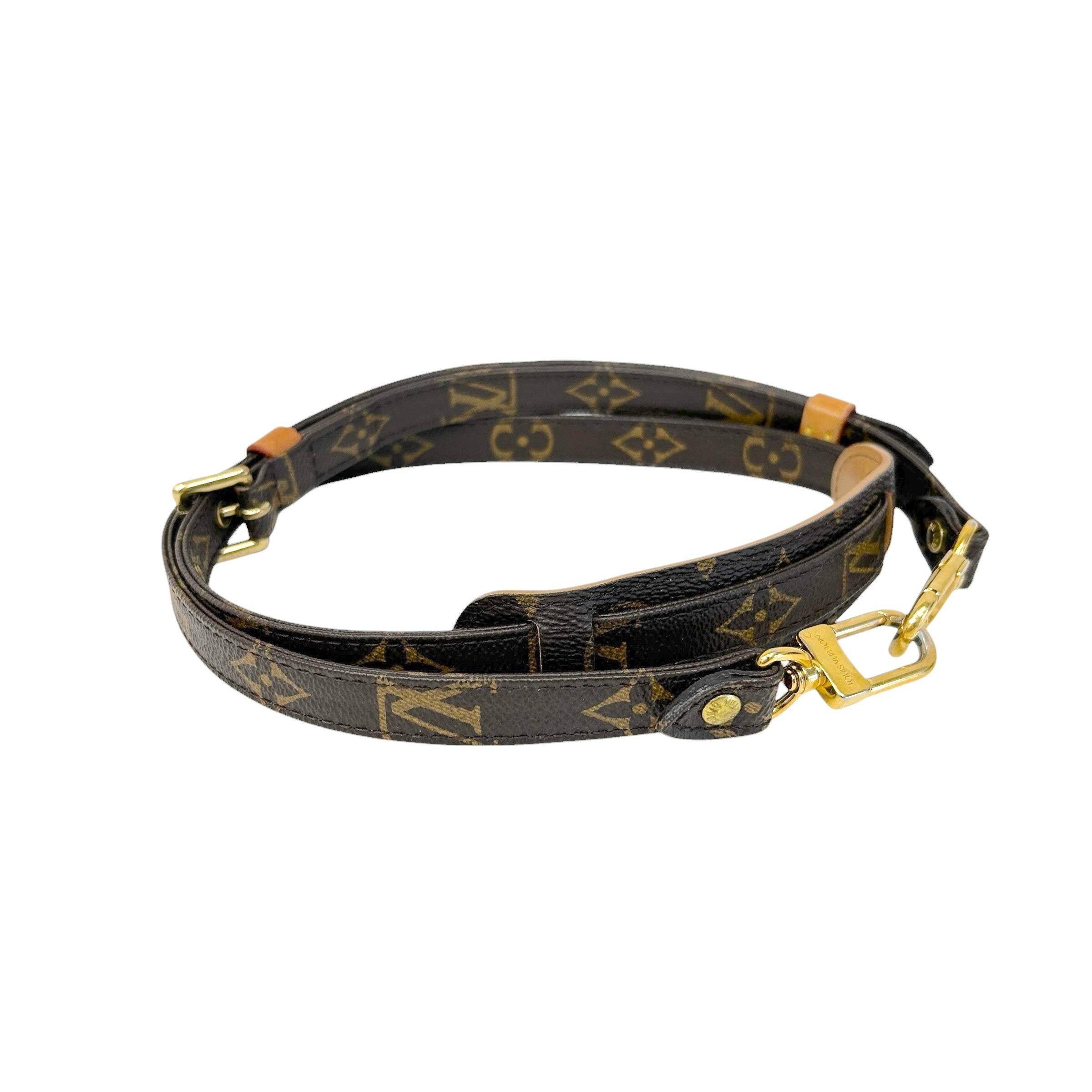 Monogram Coated Canvas Adjustable Shoulder Strap - Haute Classics