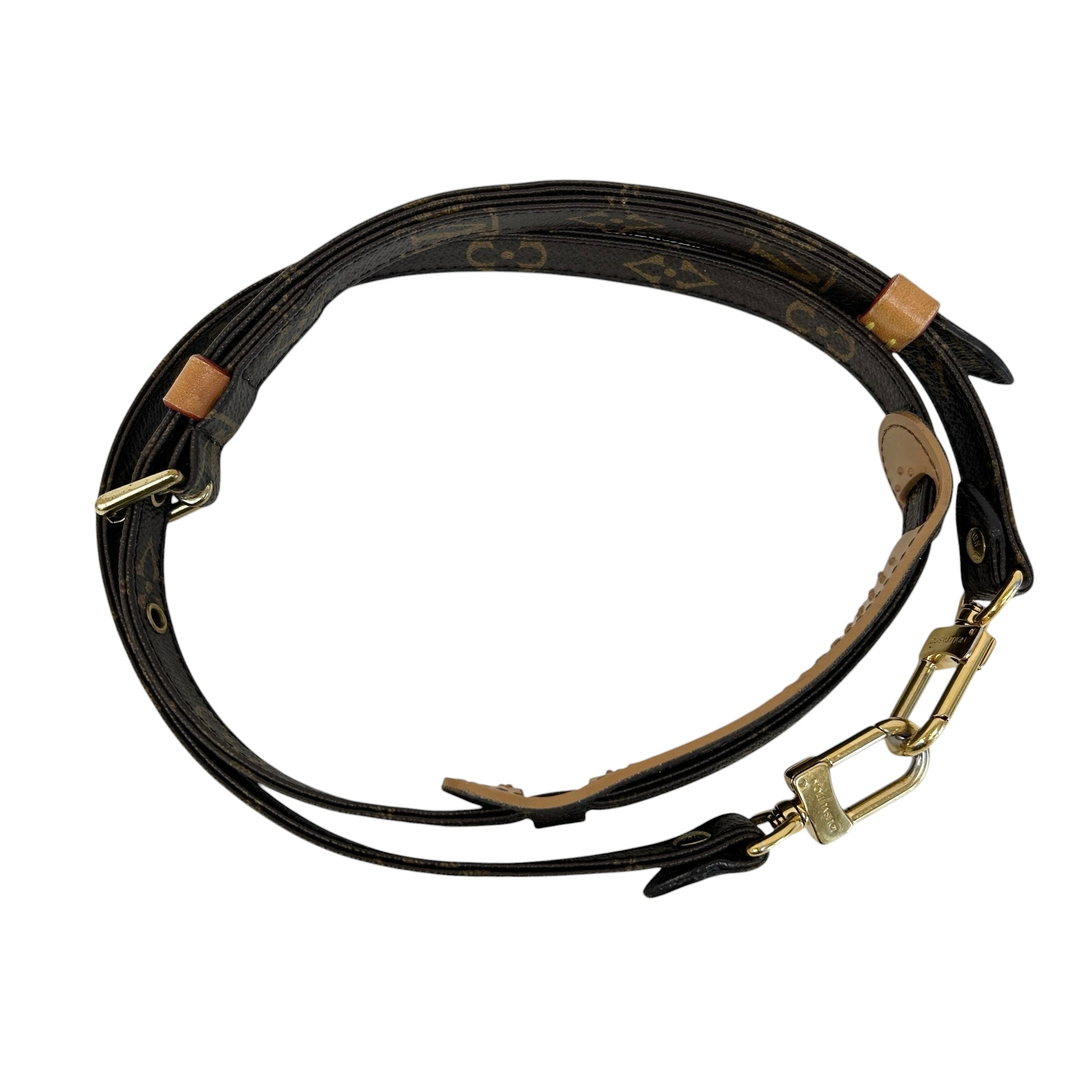 Monogram Coated Canvas Adjustable Shoulder Strap - Haute Classics
