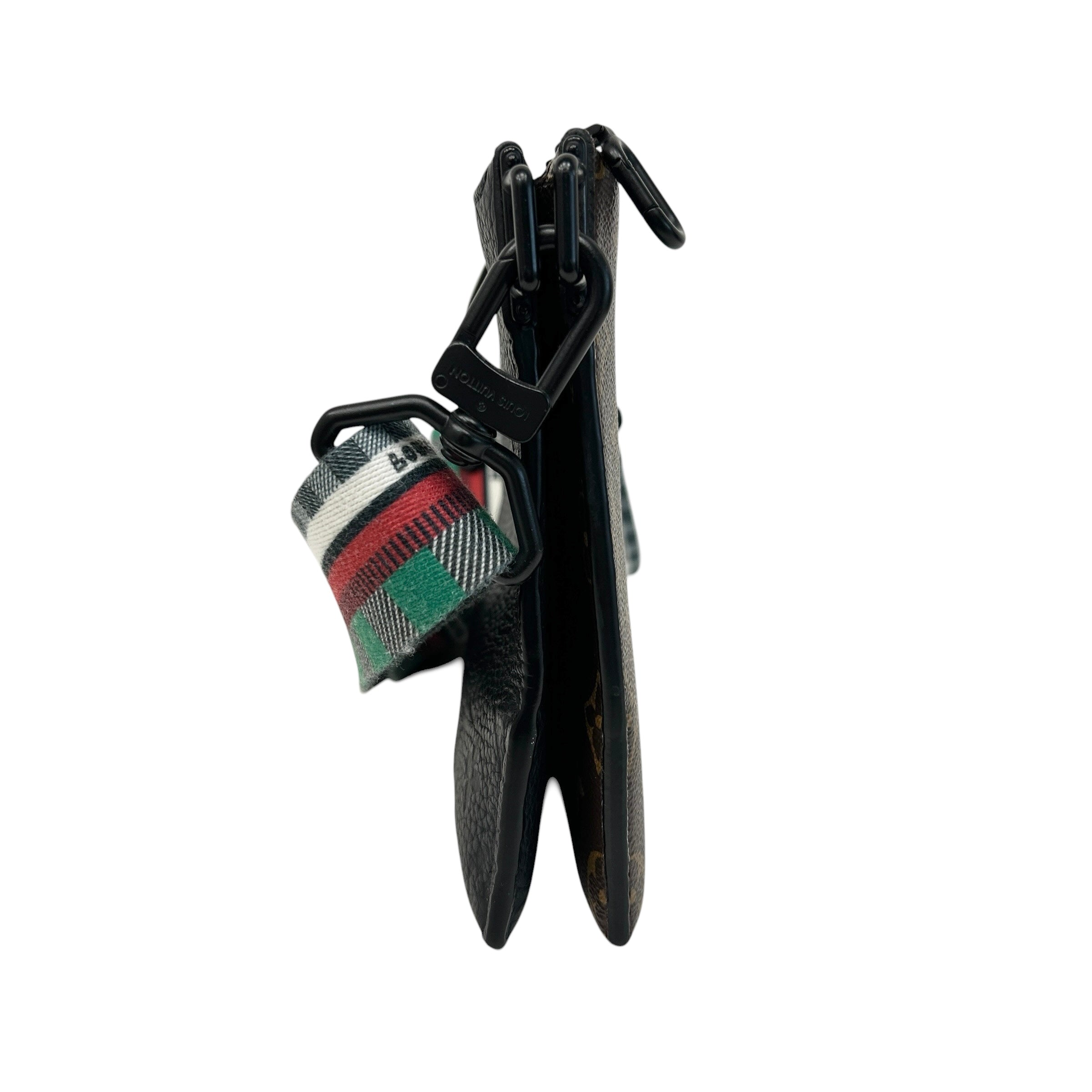 Black Taurillon Leather Monogram Canvas Trio Messenger Bag - Haute Classics