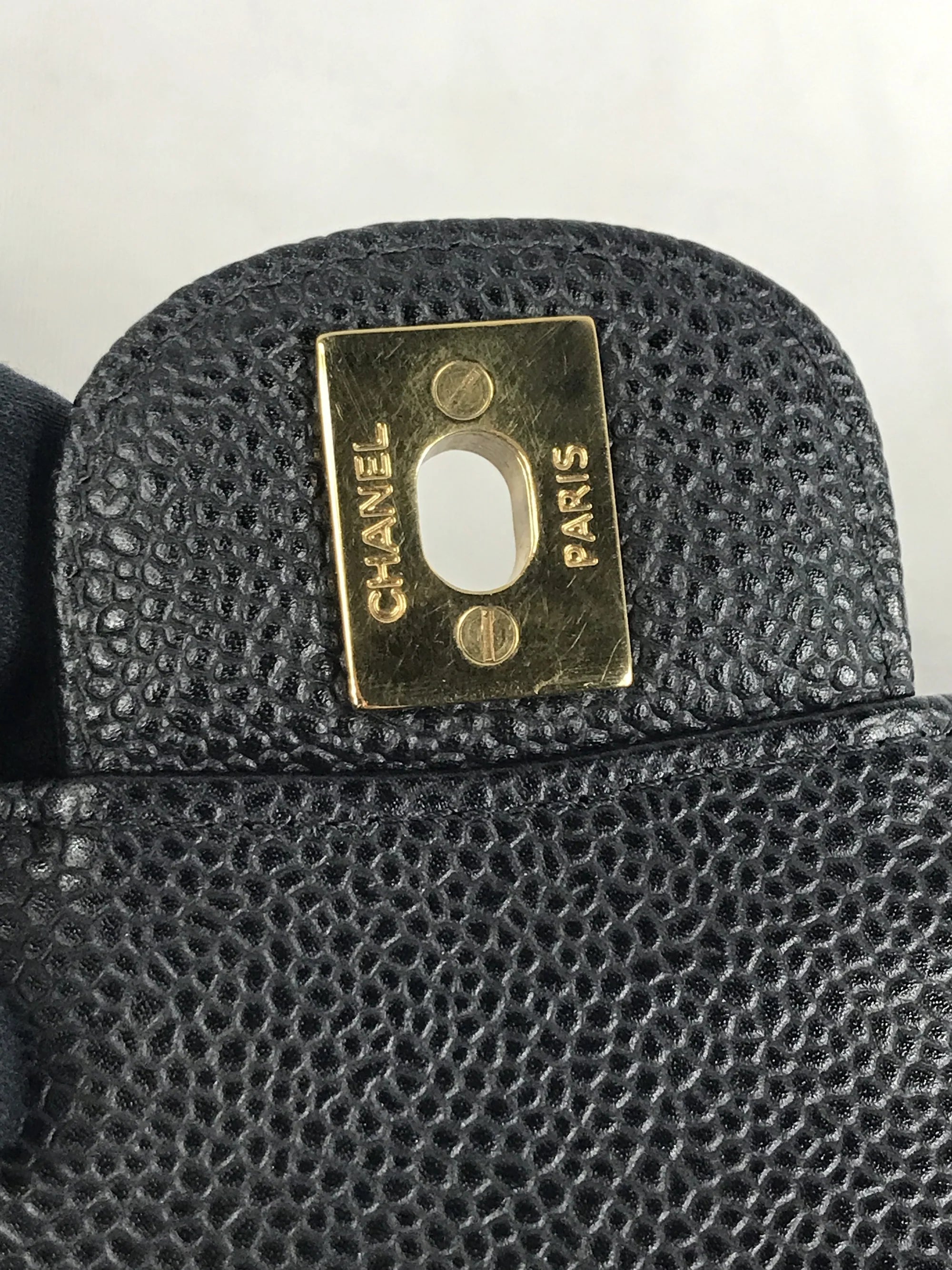 Black Caviar Quilted Small Double Flap Classic Flap w/GHW