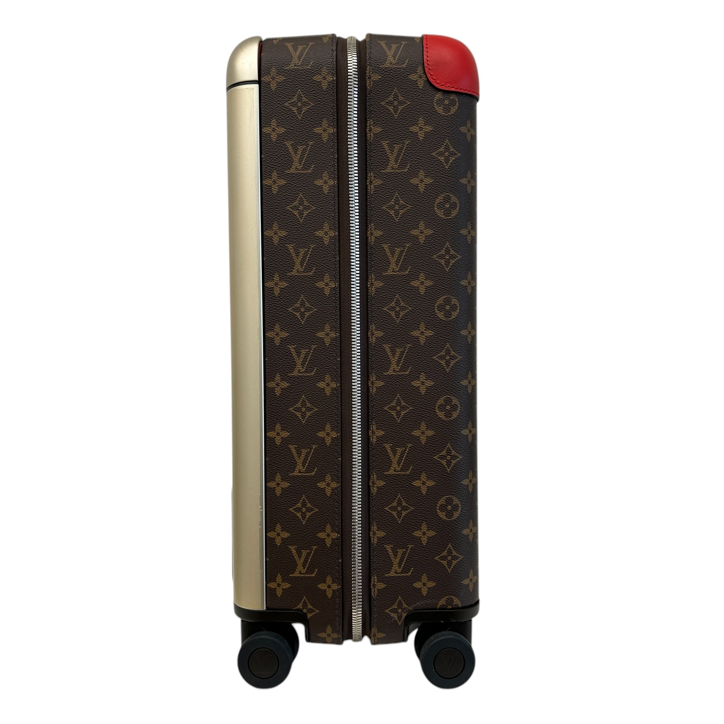 Monogram Canvas/Red Leather Horizon 55 Rolling Suitcase - Haute Classics