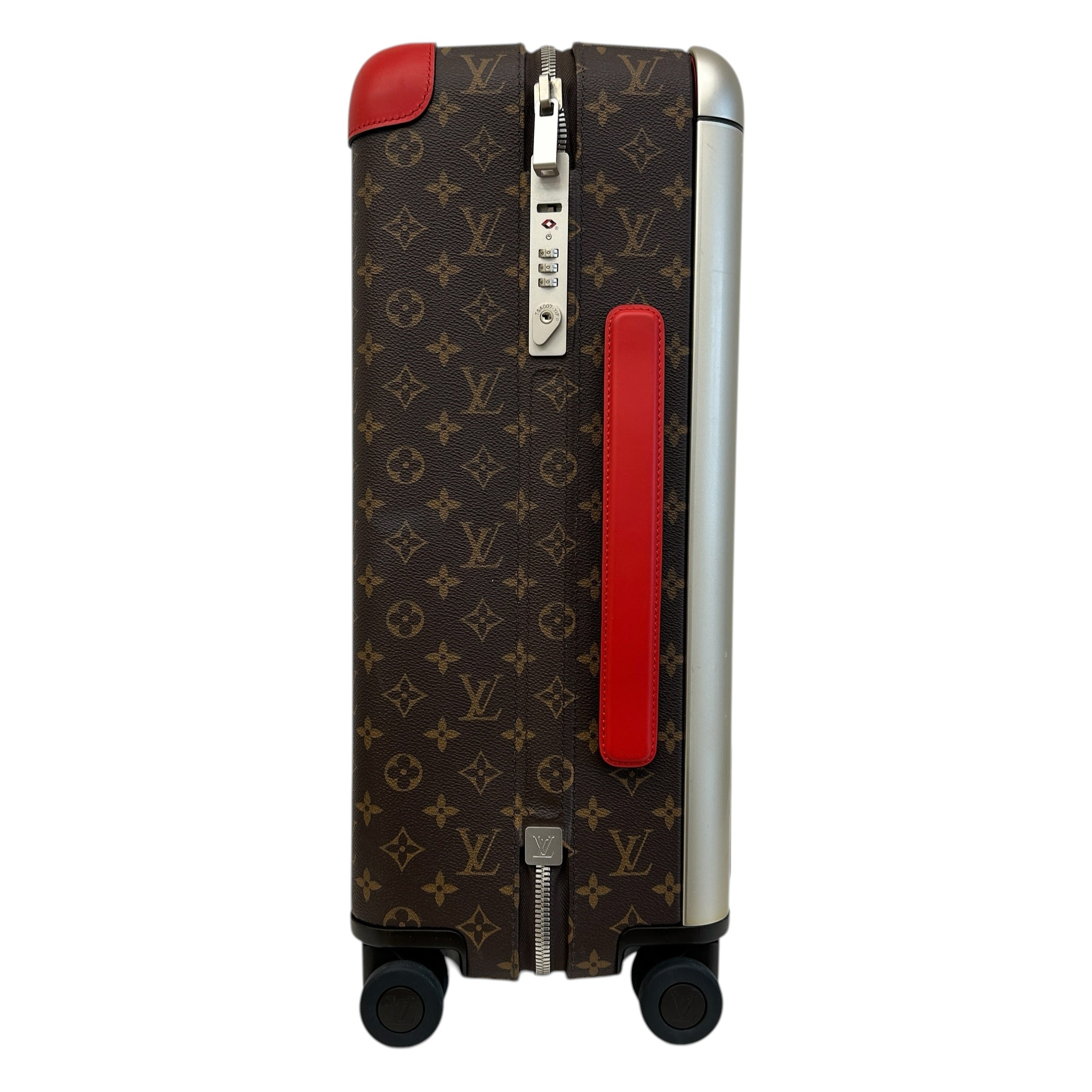 Monogram Canvas/Red Leather Horizon 55 Rolling Suitcase - Haute Classics