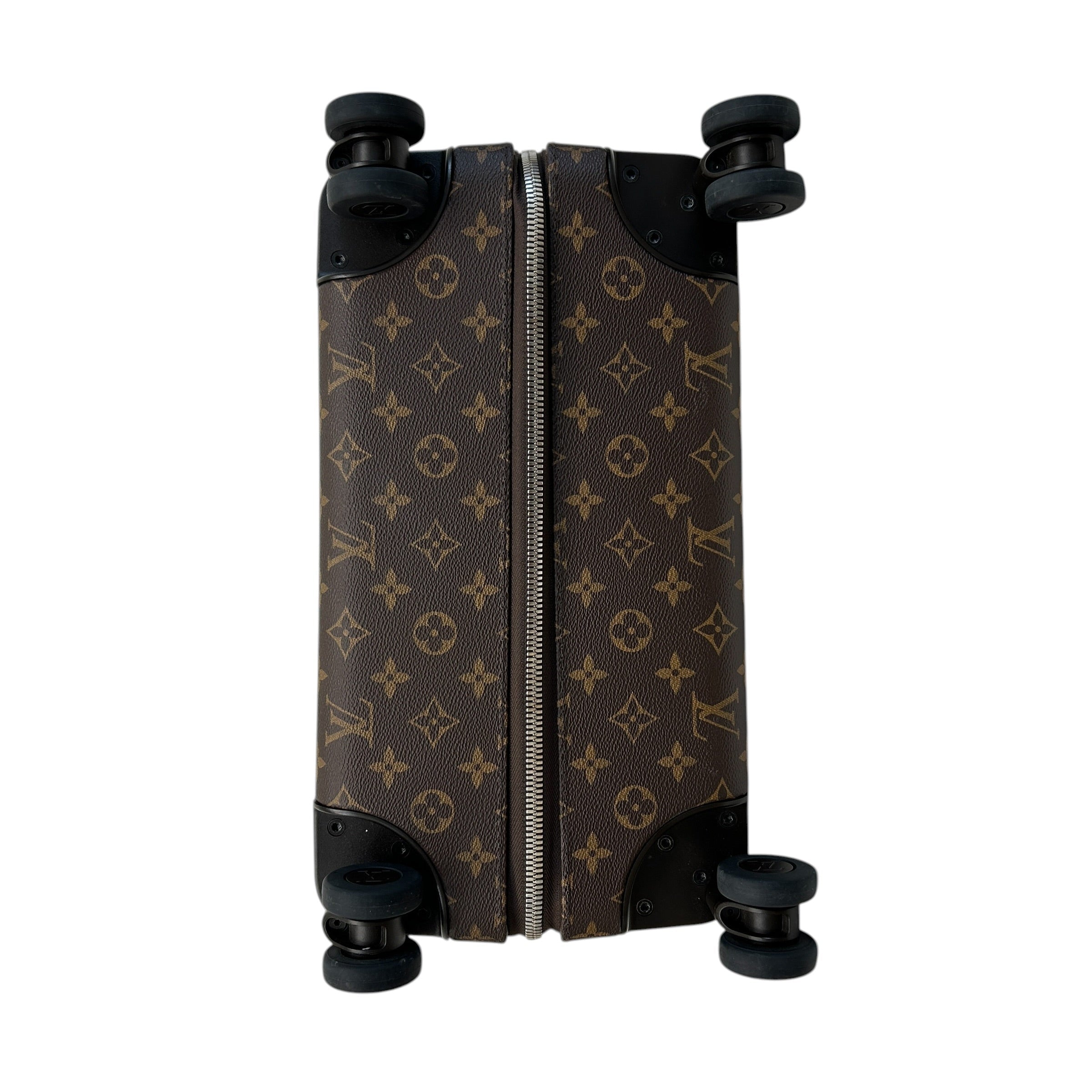 Monogram Canvas/Red Leather Horizon 55 Rolling Suitcase - Haute Classics