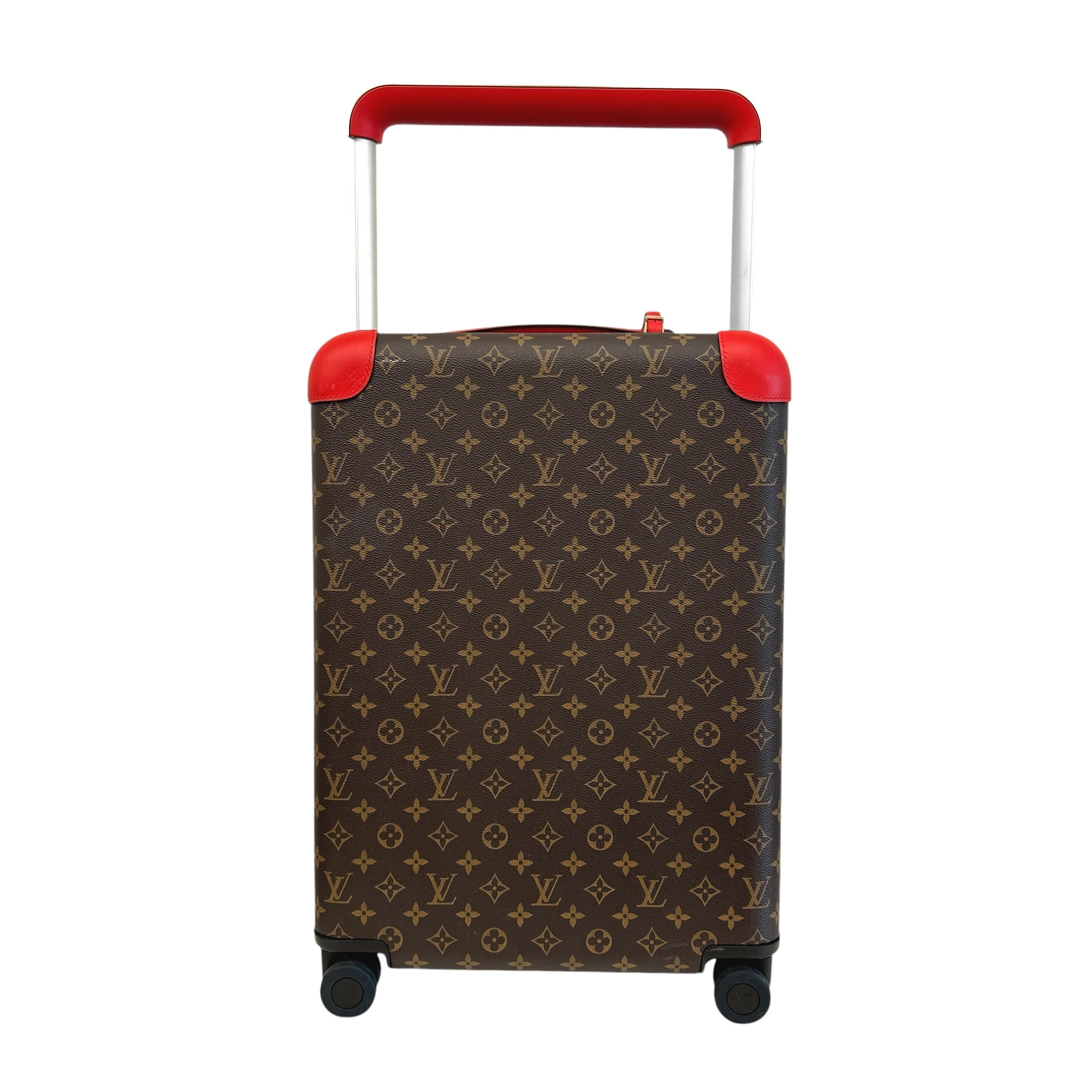 Monogram Canvas/Red Leather Horizon 55 Rolling Suitcase - Haute Classics