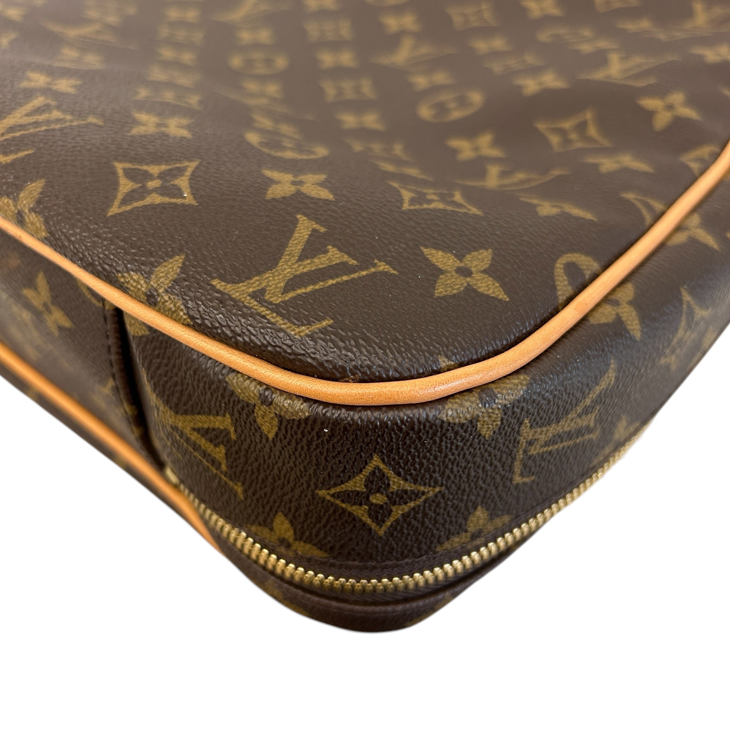 Garment Cover Monogram Canvas/Red Leather with Hanger - Haute Classics