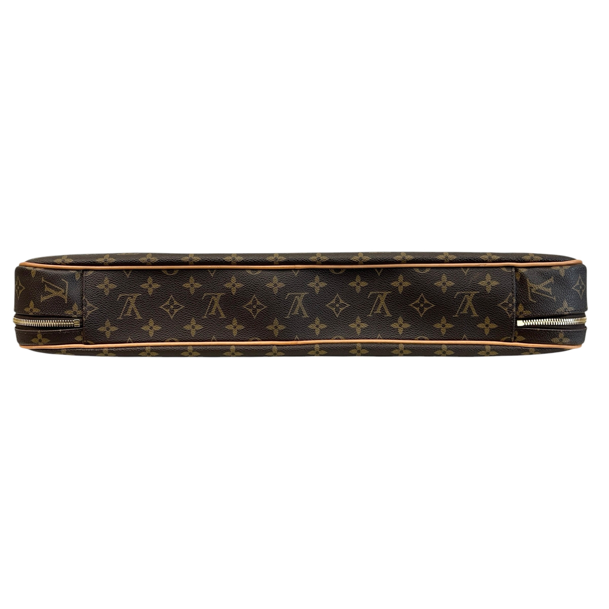 Garment Cover Monogram Canvas/Red Leather with Hanger - Haute Classics