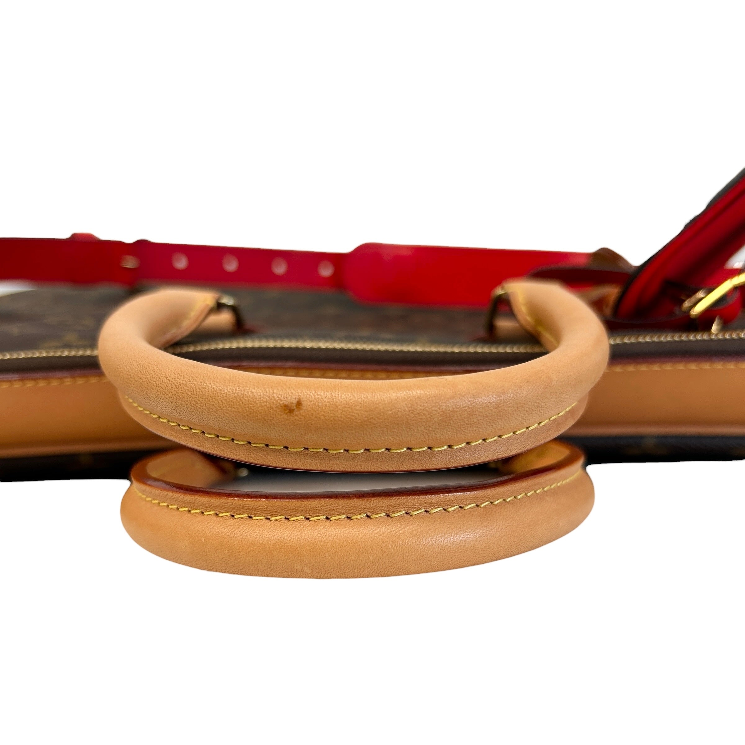 Garment Cover Monogram Canvas/Red Leather with Hanger - Haute Classics