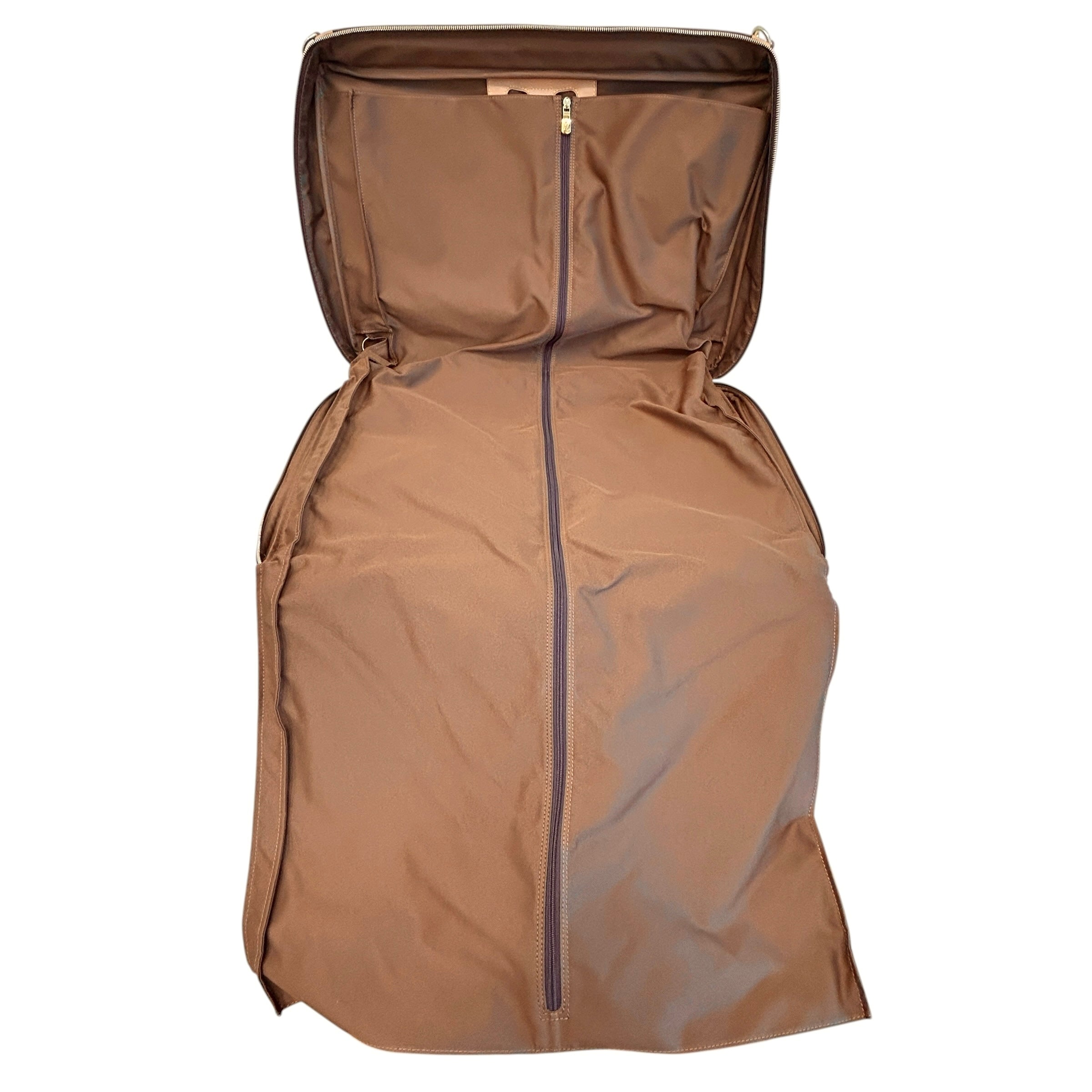 Garment Cover Monogram Canvas/Red Leather with Hanger - Haute Classics