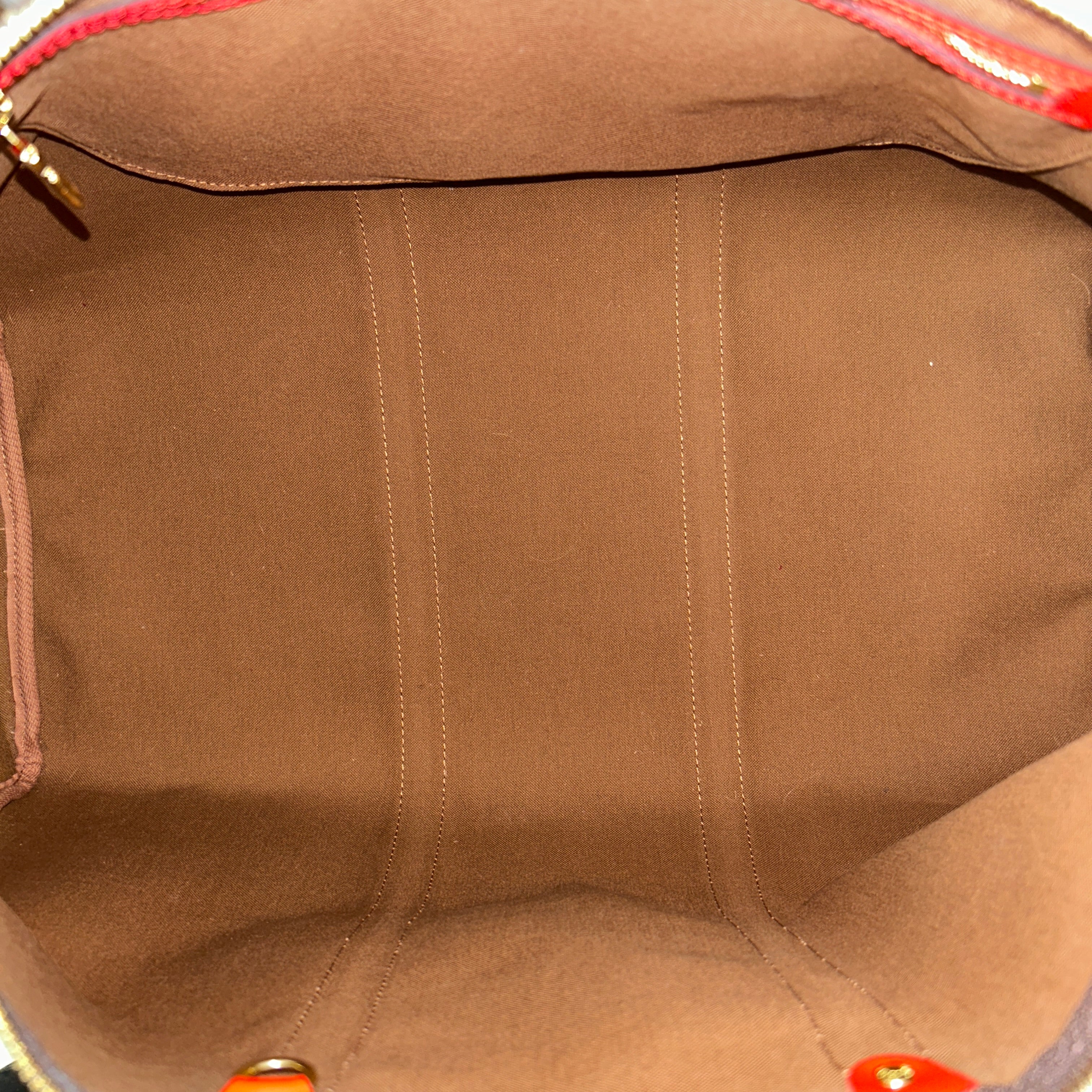 Garment Cover Monogram Canvas/Red Leather with Hanger - Haute Classics