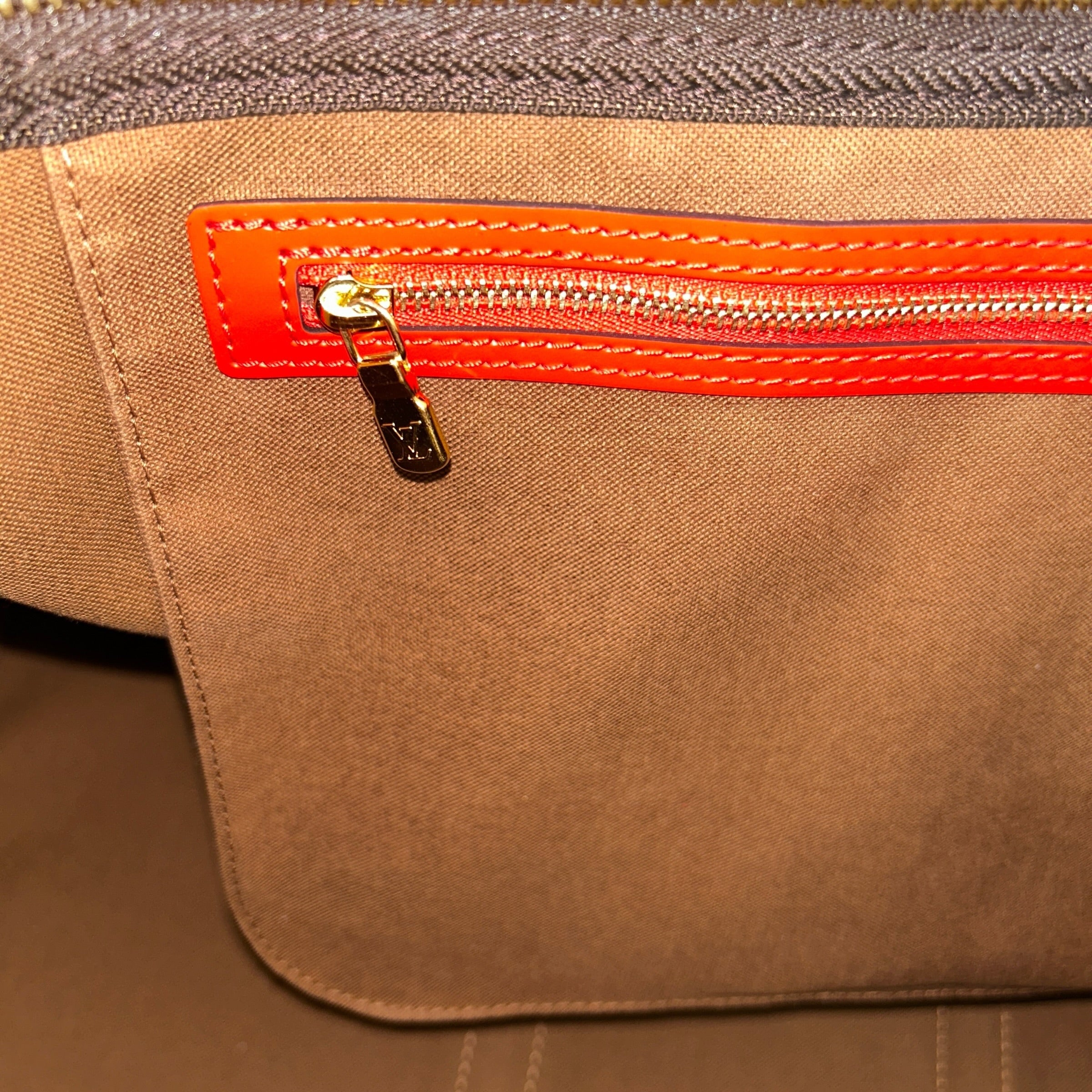 Garment Cover Monogram Canvas/Red Leather with Hanger - Haute Classics