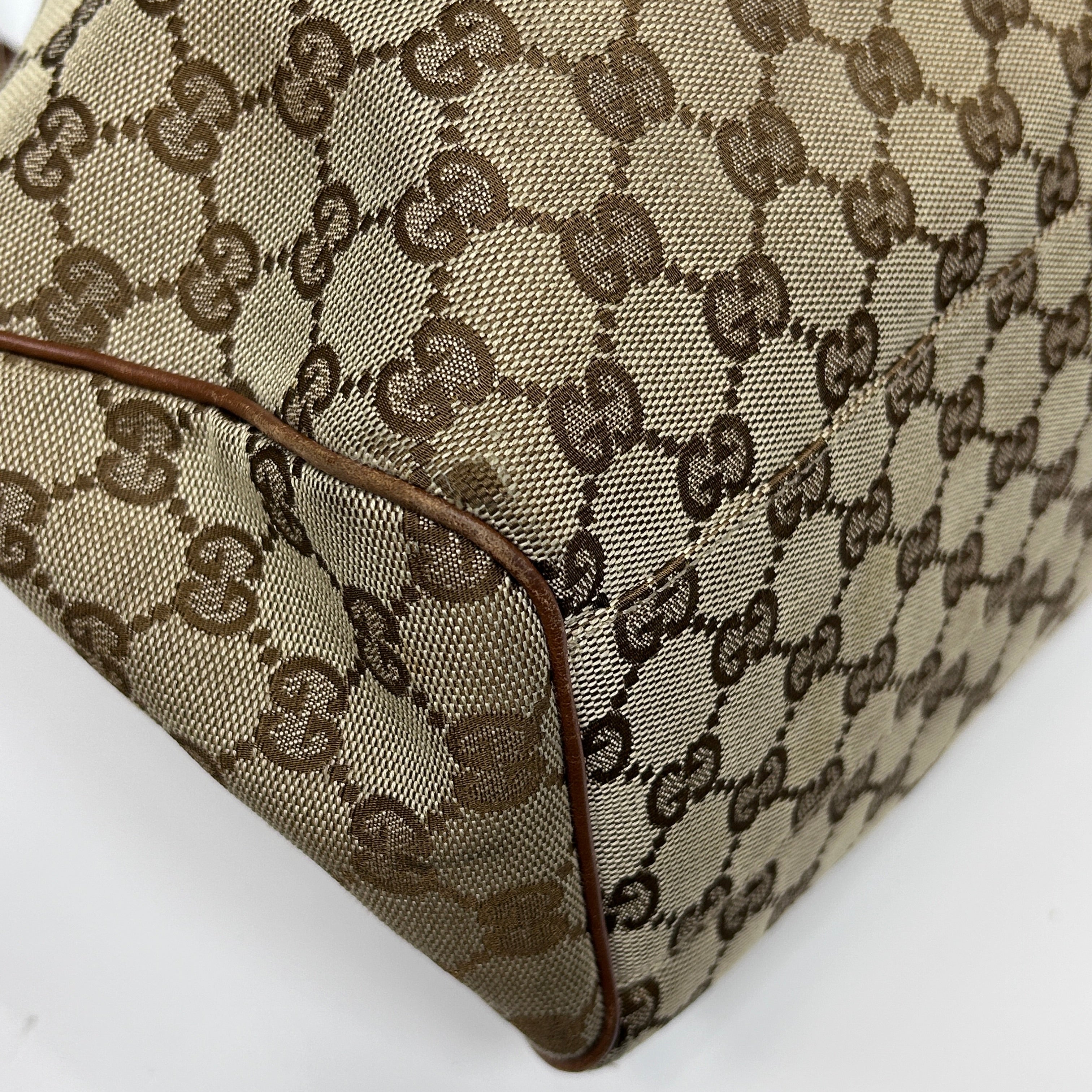 Beige/Brown GG Canvas Medium Sukey Tote Bag