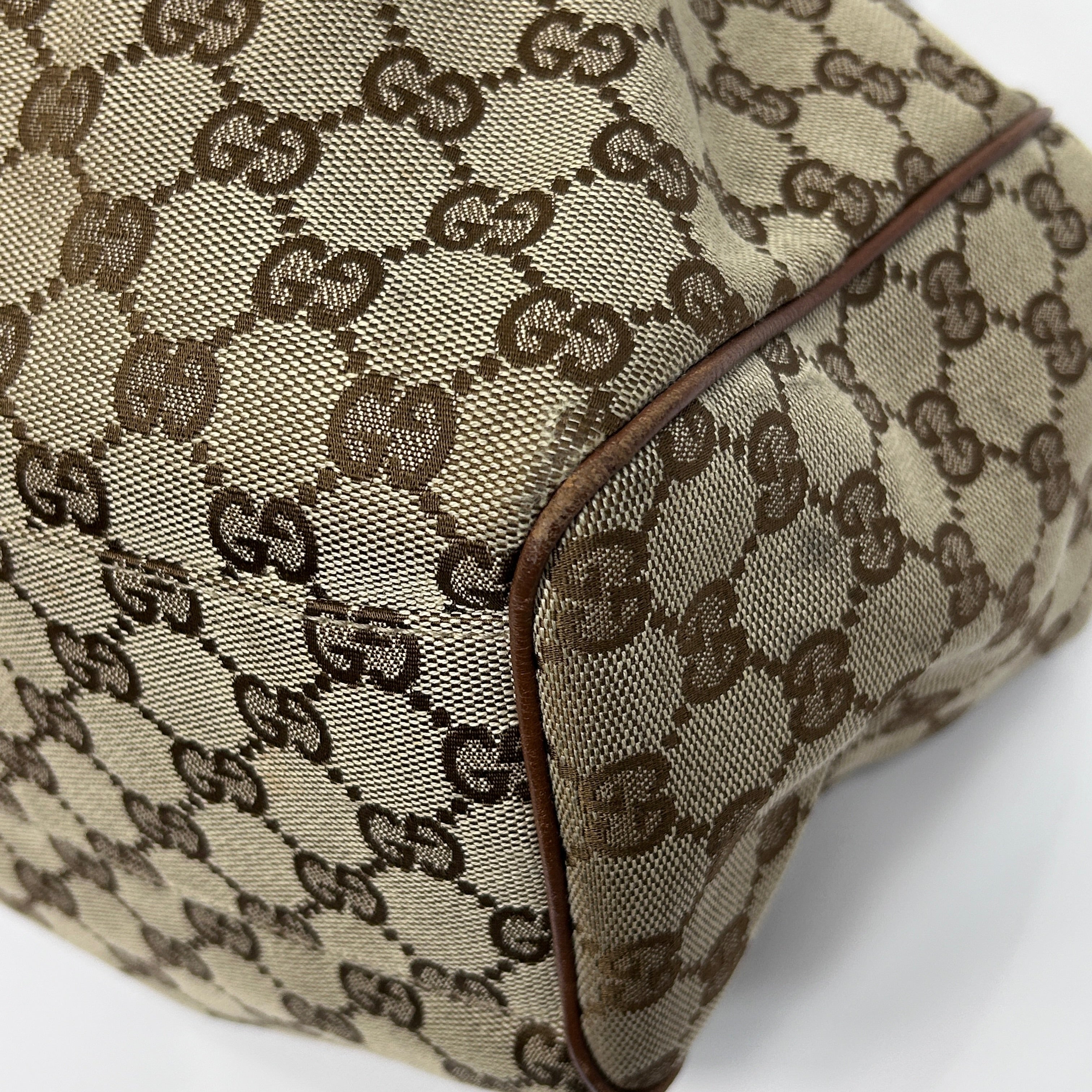Beige/Brown GG Canvas Medium Sukey Tote Bag